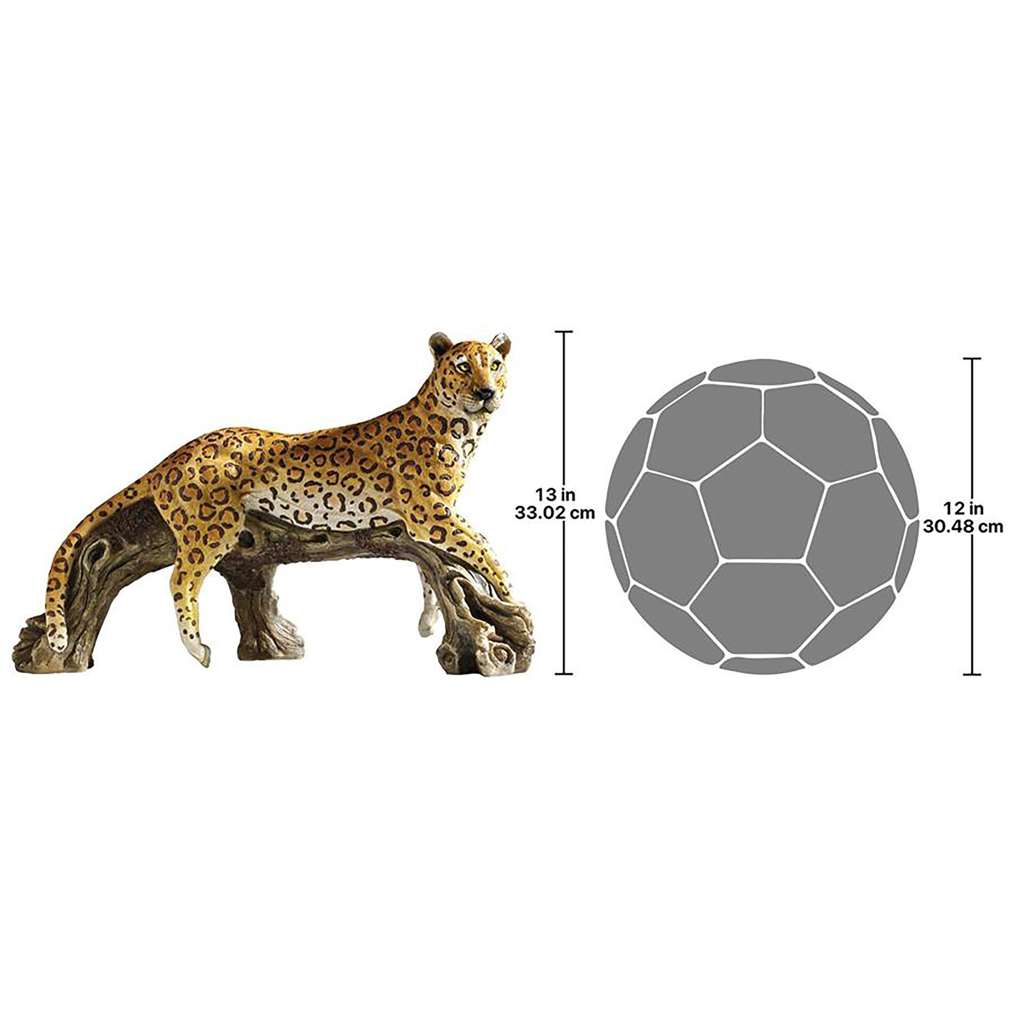 Design Toscano 20.5&#x22; Leopard&#x27;s Kingdom Garden Statue