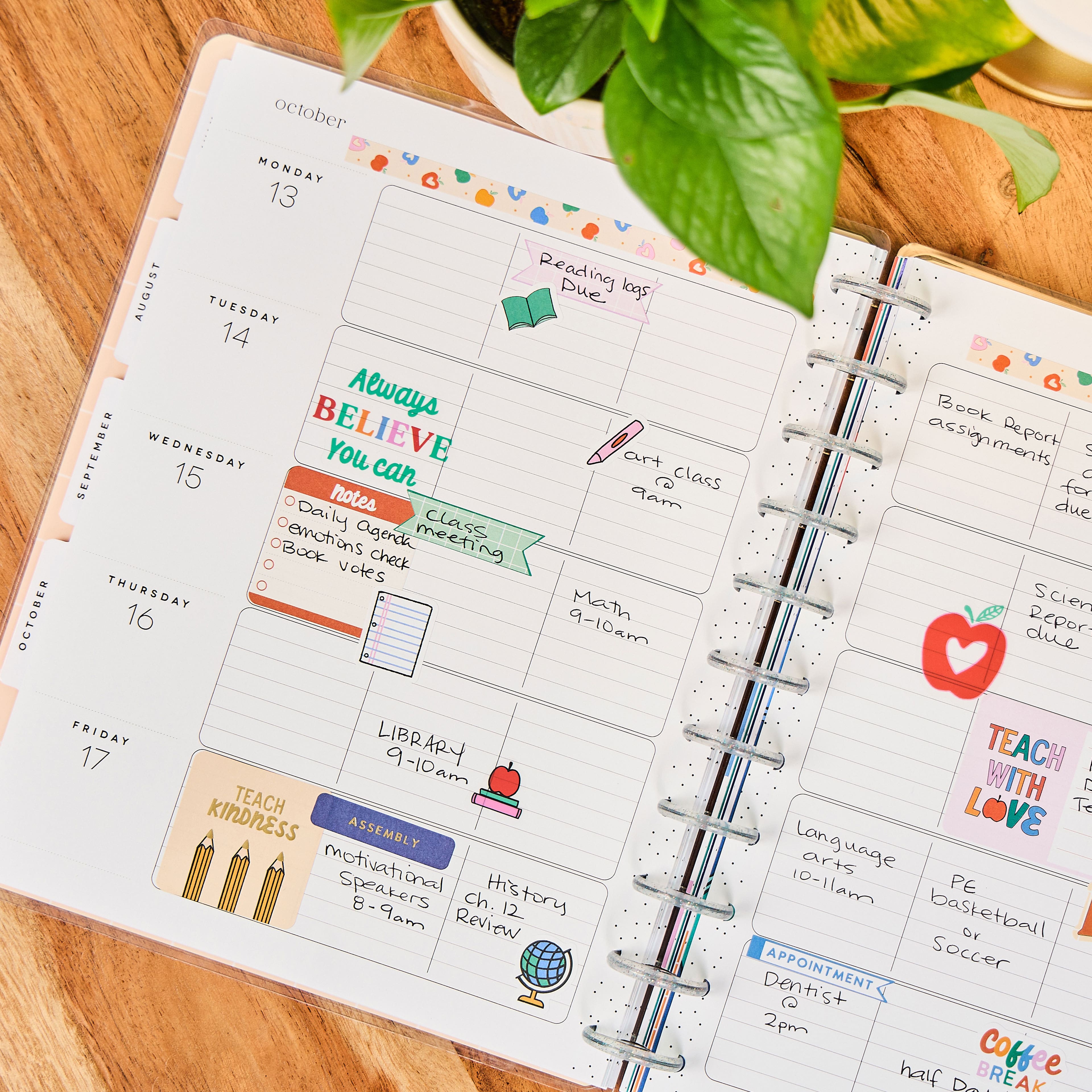 The Big Happy Planner&#xAE; 2025-2026 Love to Teach Customizable Planner