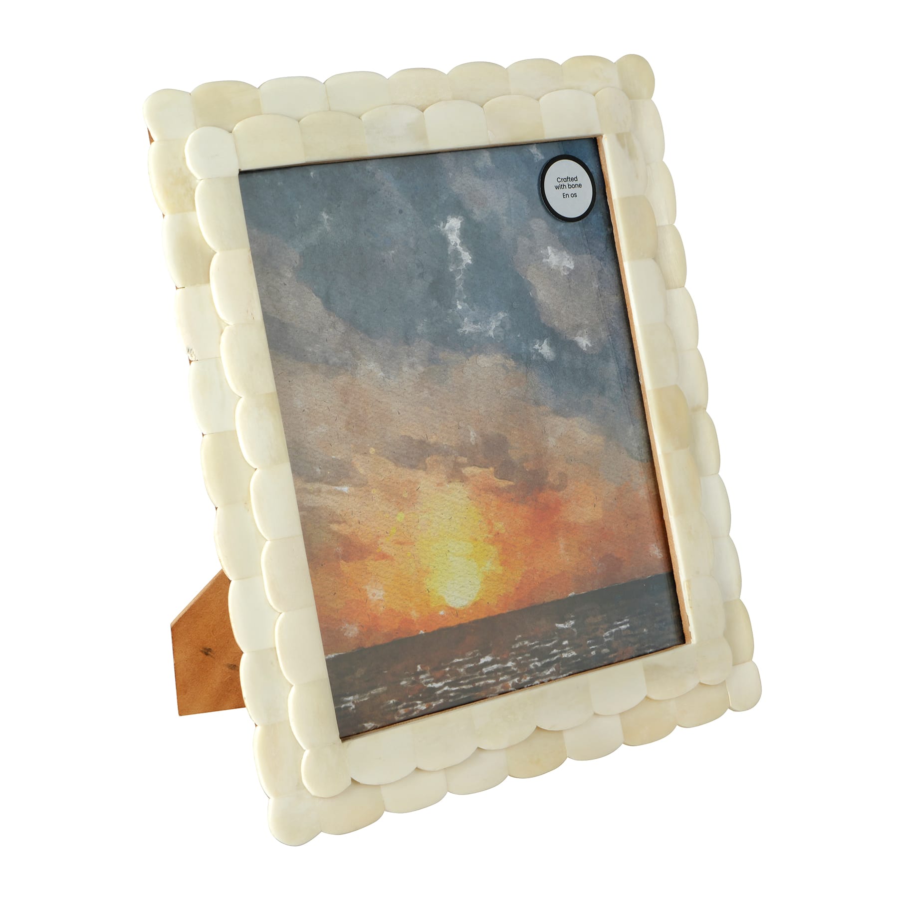 8&#x22; x 10&#x22; Scalloped Bone Tabletop Frame, Atelier by Studio D&#xE9;cor&#xAE;