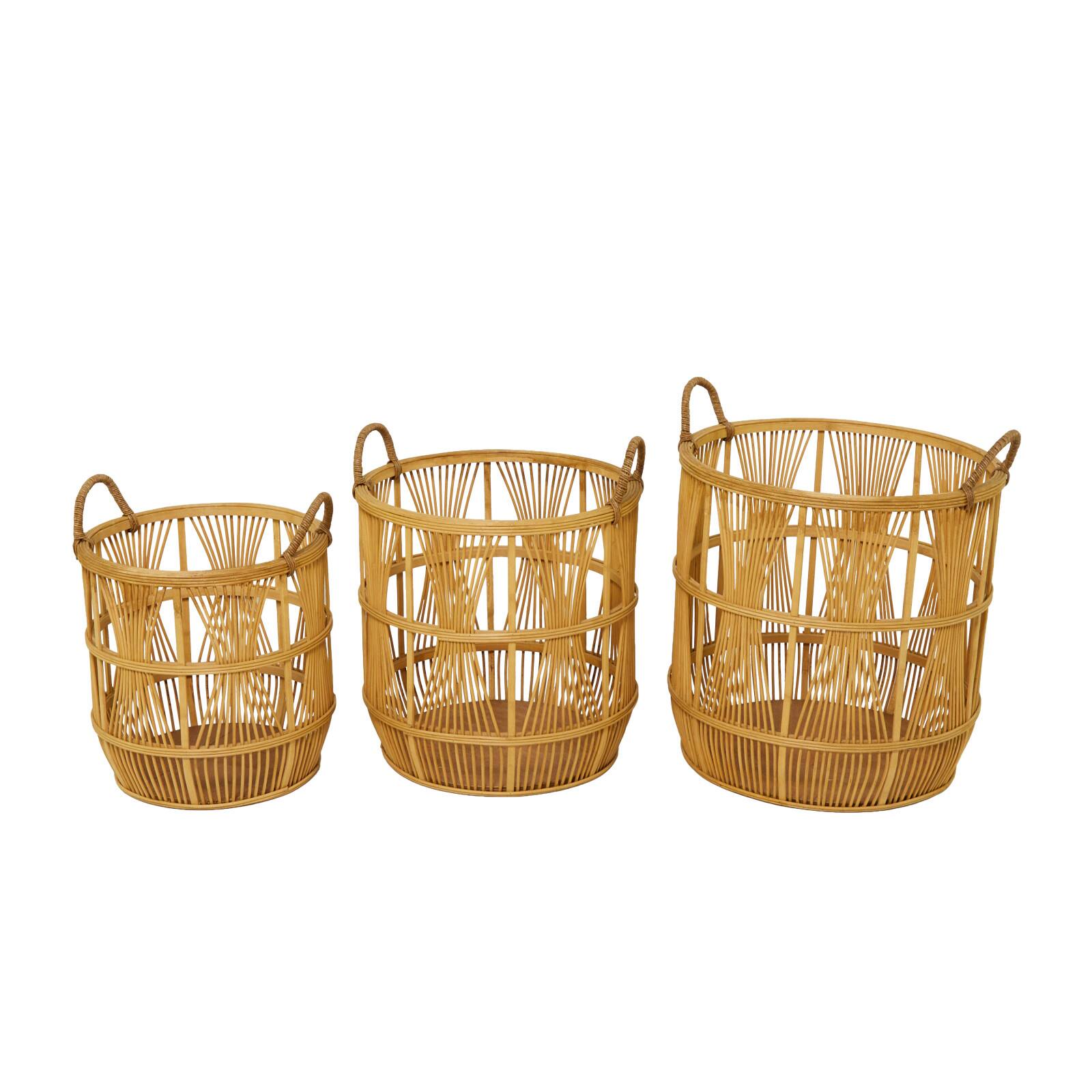 Brown Bohemian Basket Set