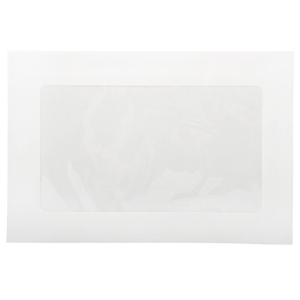 JAM Paper 6&#x22; x 9&#x22; White Window Display Commercial Envelopes
