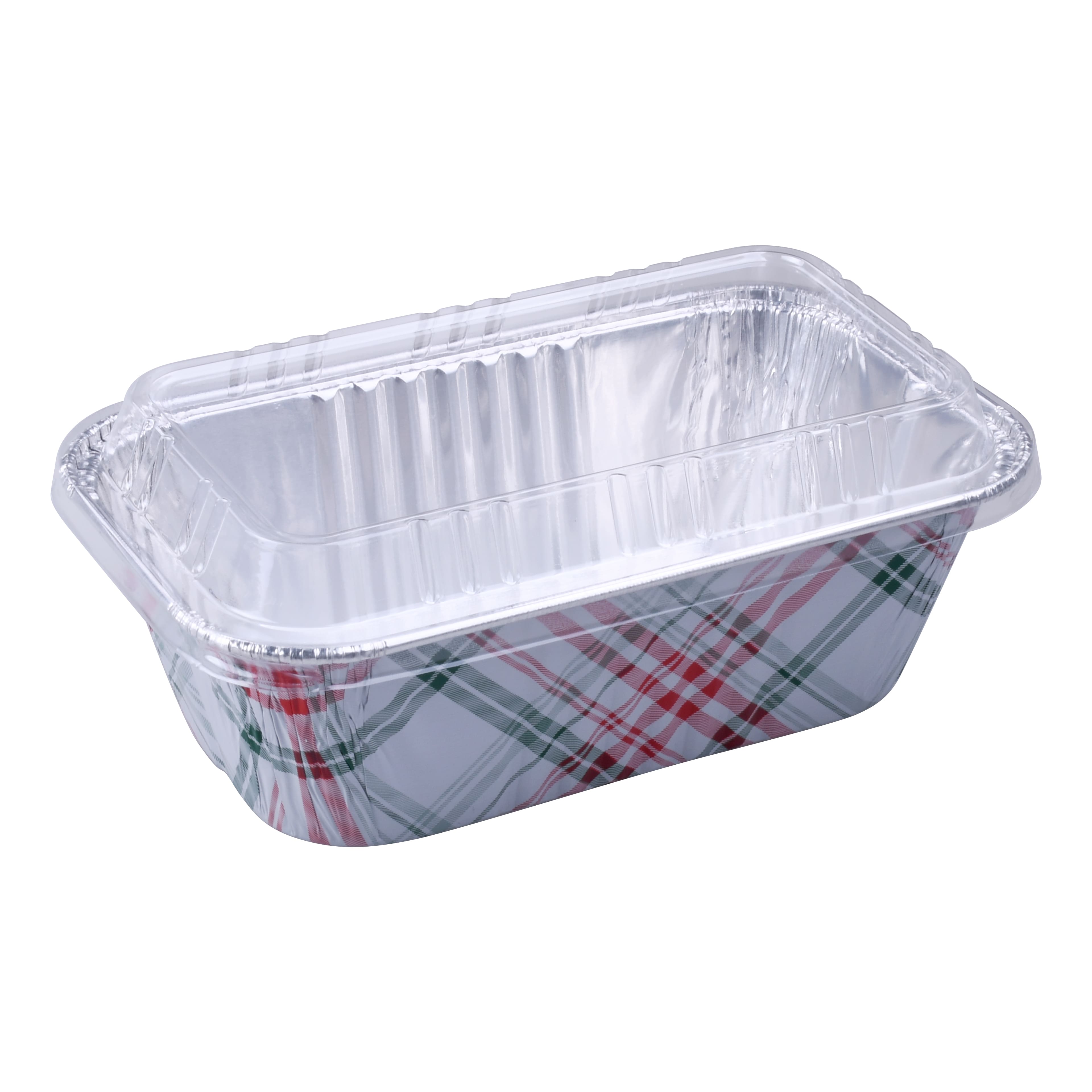 Christmas Plaid Mini Loaf Aluminum Baking Pan Sets, 6ct. by Celebrate It&#xAE;