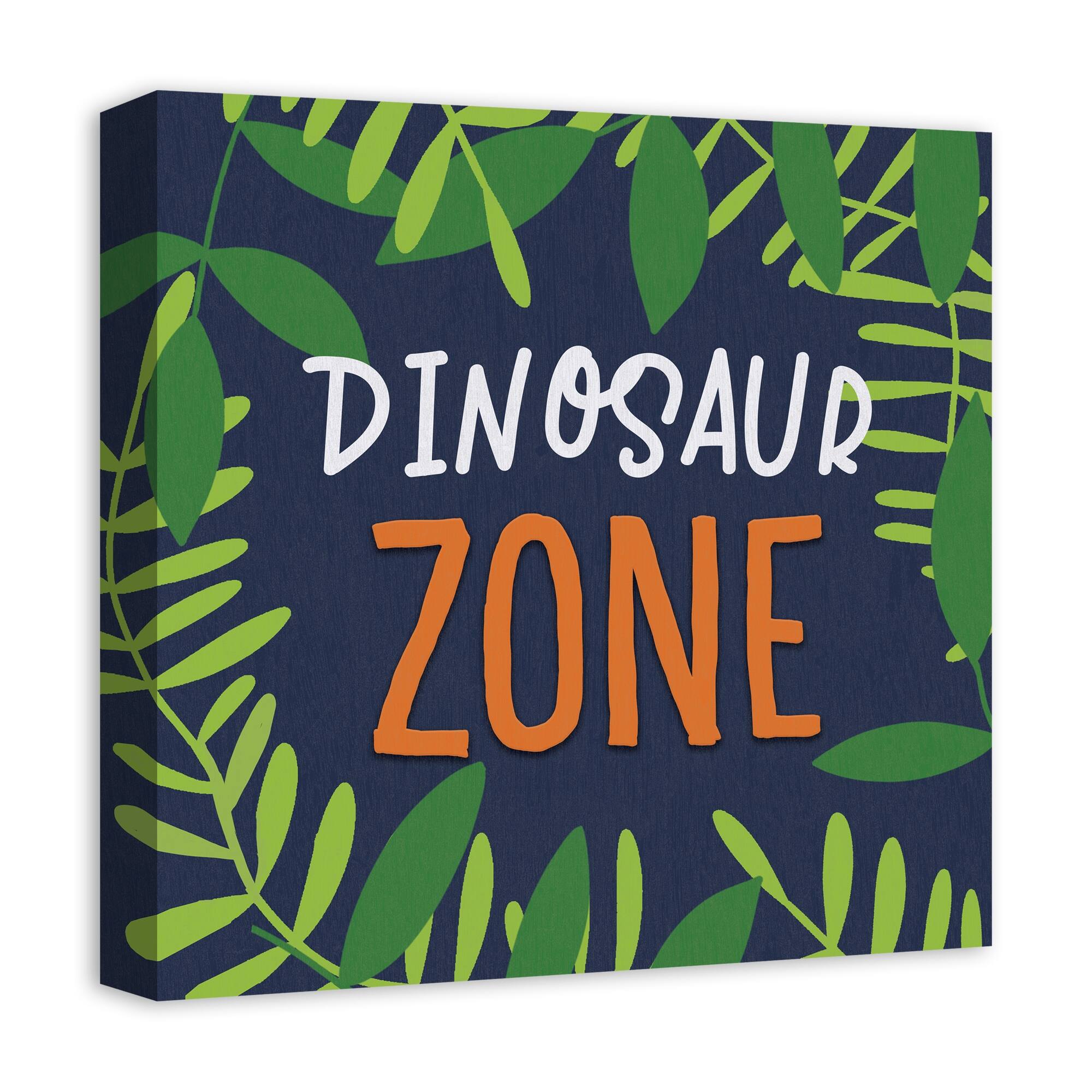 Dinosaur Zone 16&#x22; x 16&#x22; Canvas Wall Art