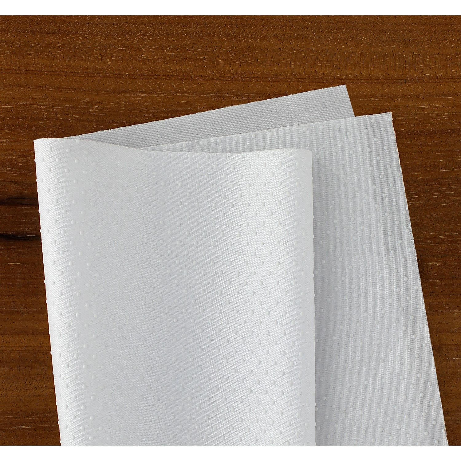 PA Essentials Dotted White No Slip Fabric Sheet, 28'' x 36''