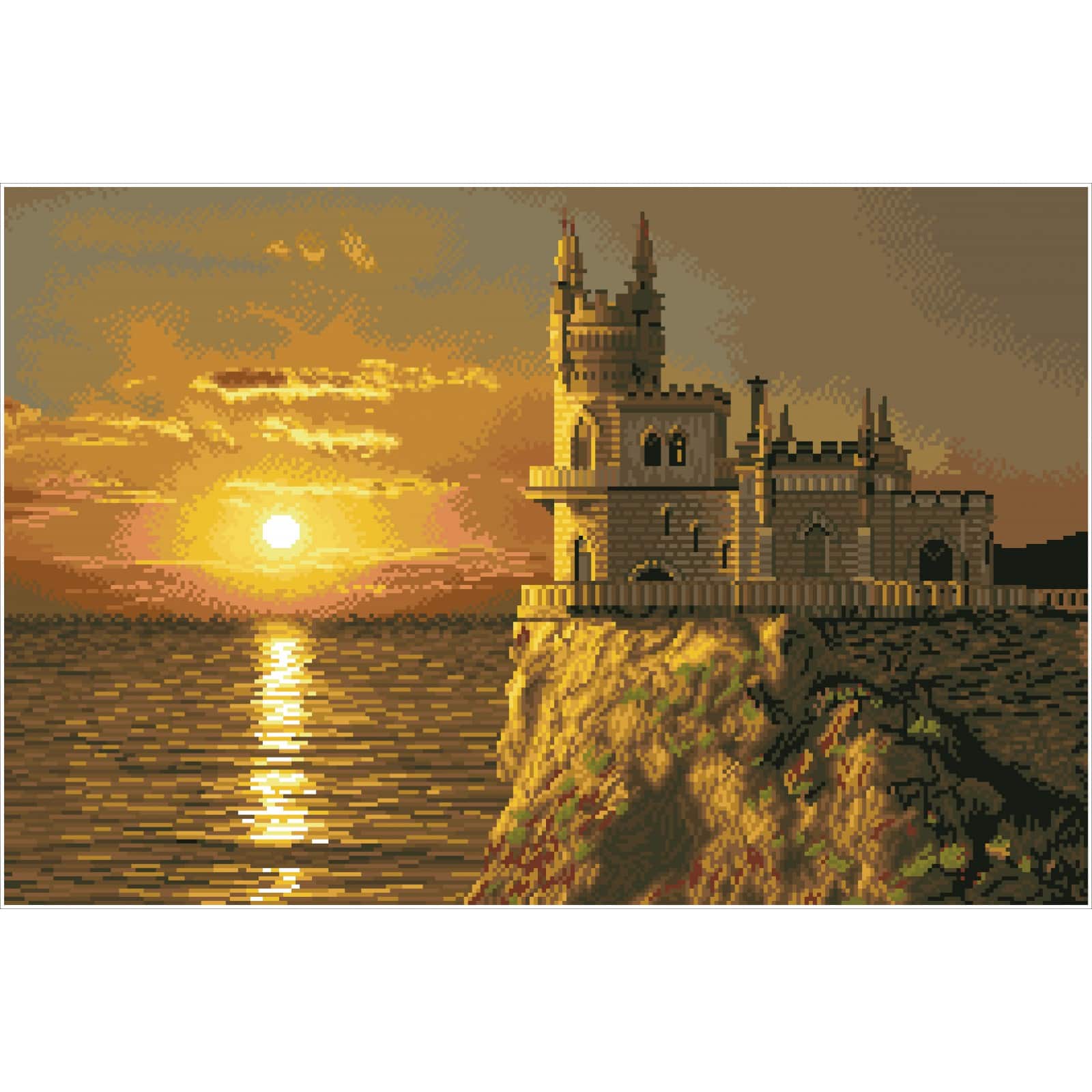 Diamond Dotz® Intermediate Swallow's Nest Castle Diamond Facet Art Kit