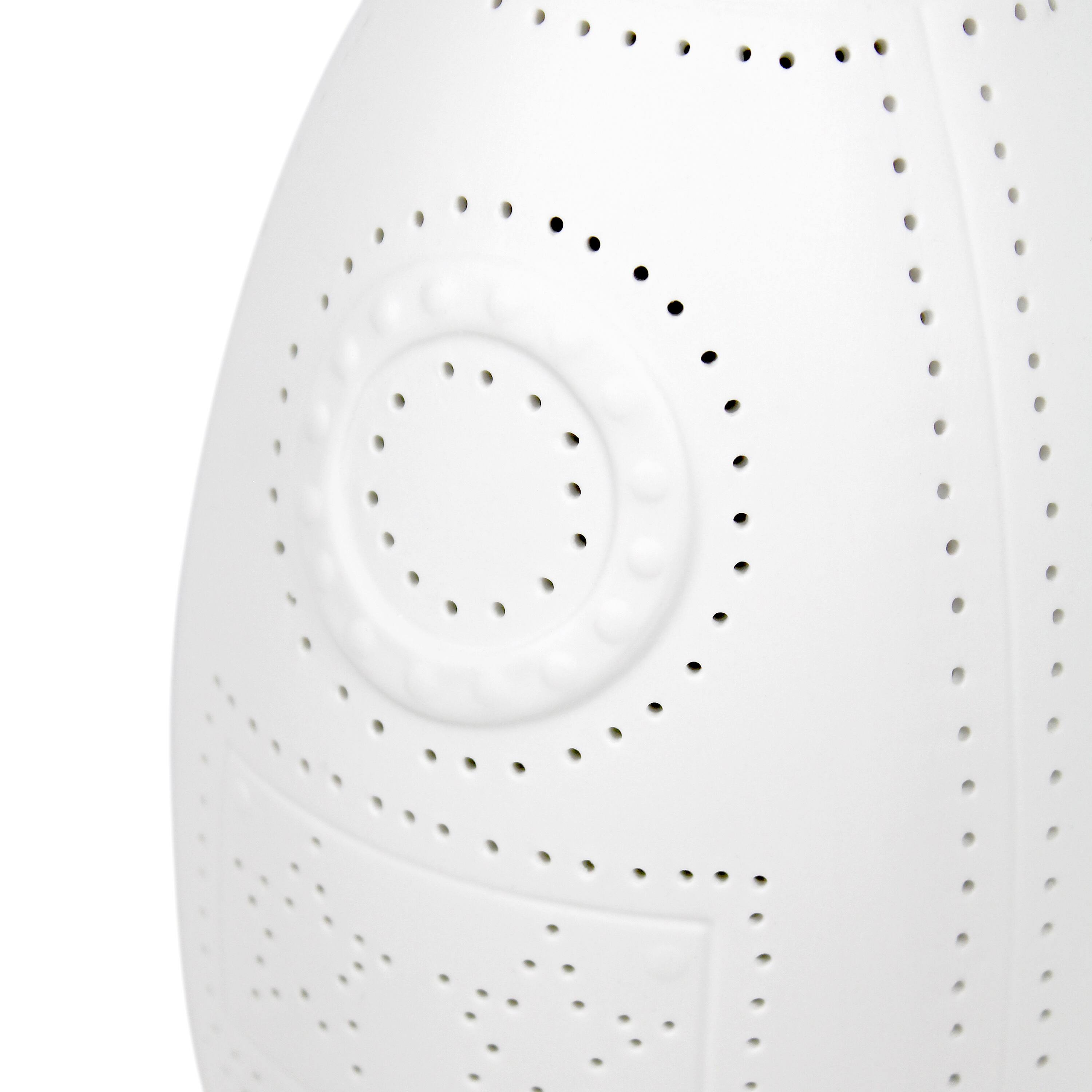 Simple Designs 6" White Porcelain Rocketship Table Lamp