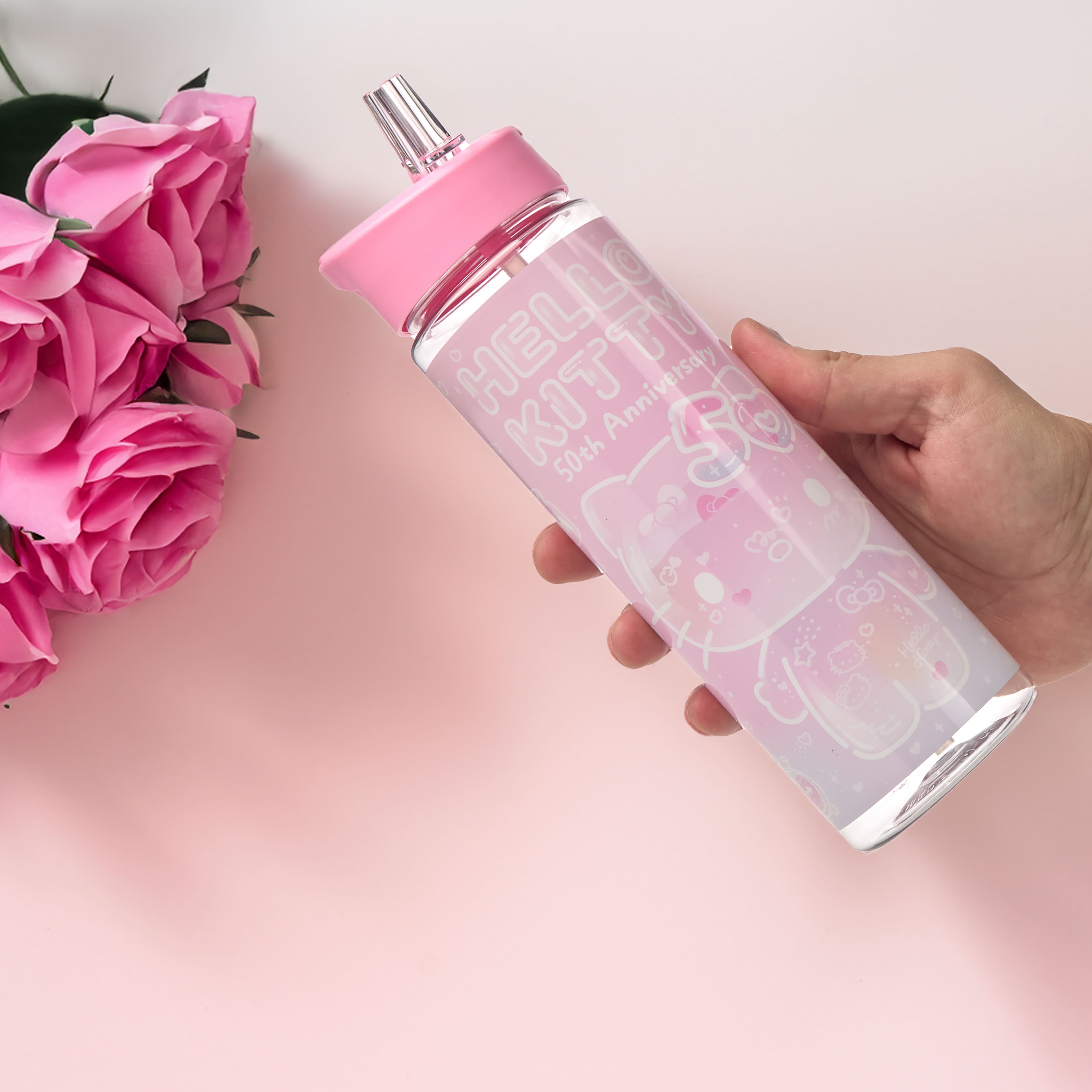 24oz. Hello Kitty&#xAE; 50th Anniversary Water Bottle