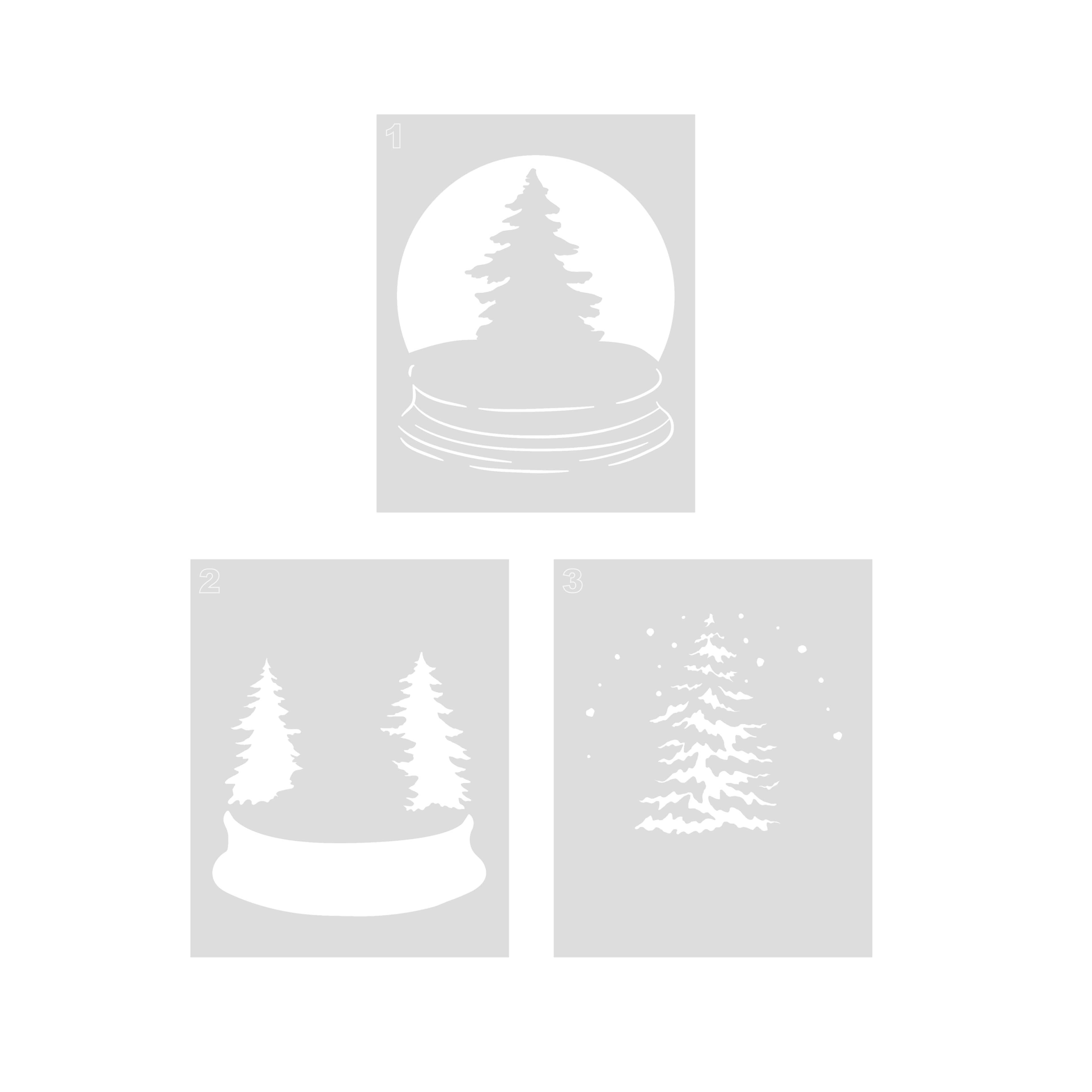 Snow Globe Layering Stencils by Recollections&#x2122;