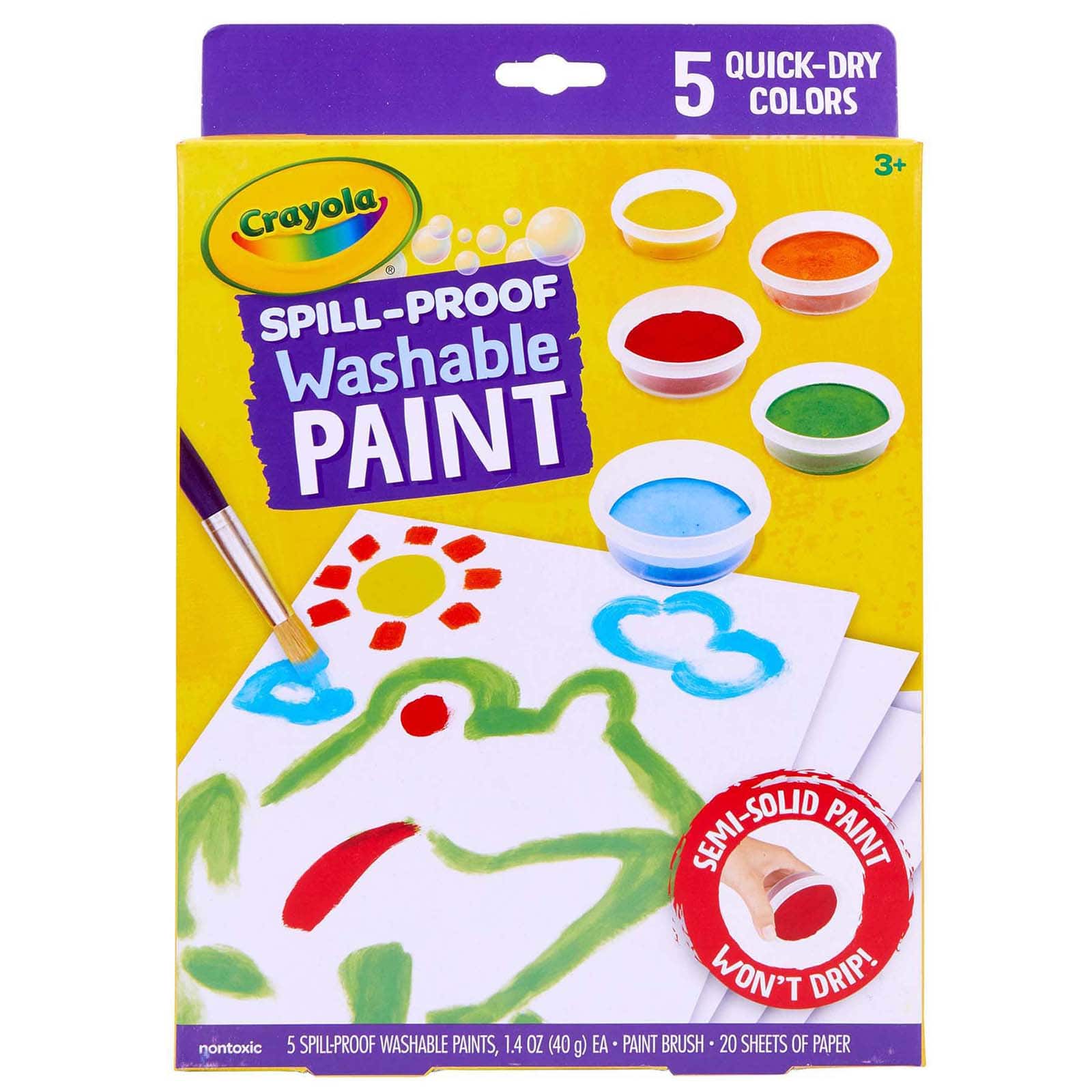 Crayola® Spill-Proof Washable Paint Kits, 2ct.