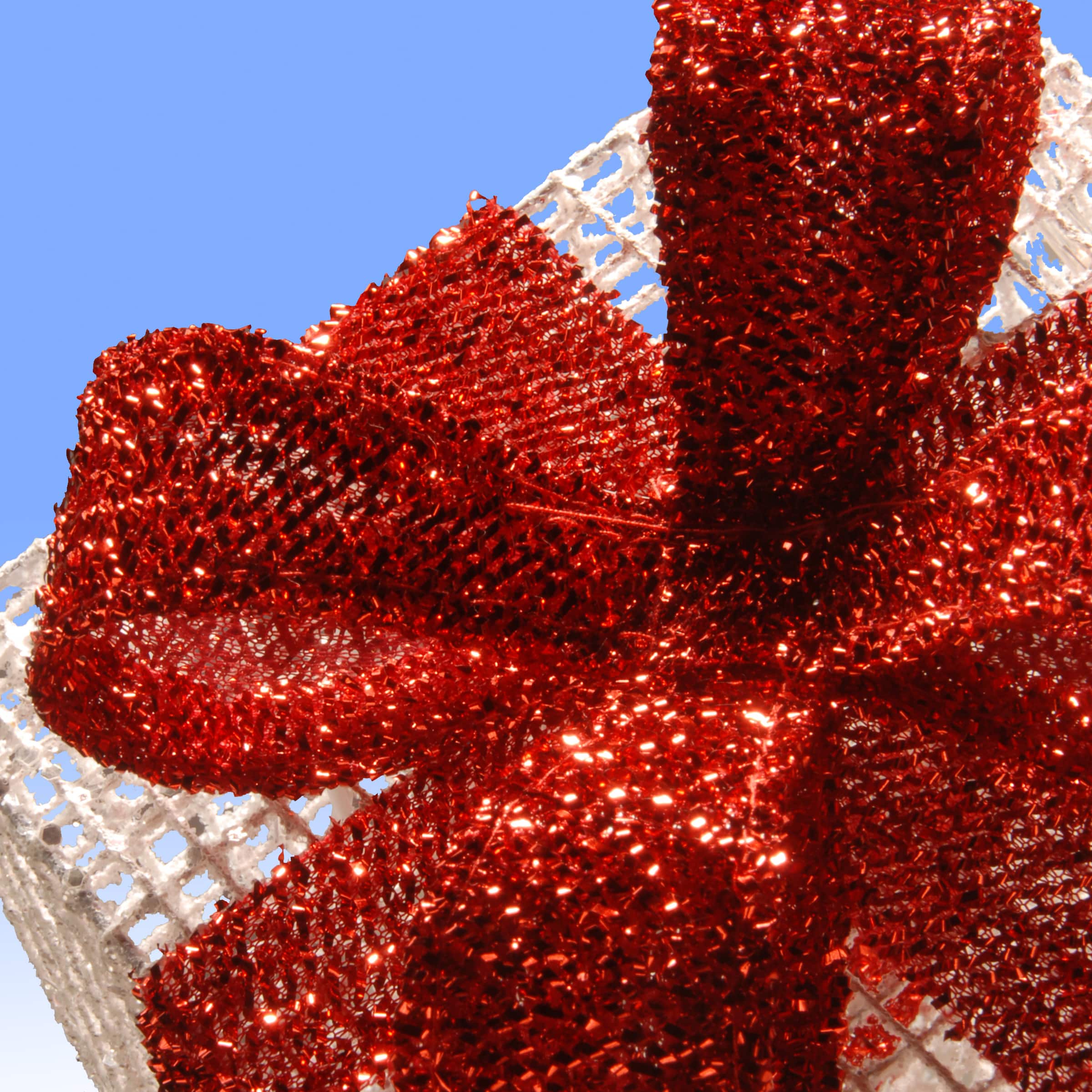 White & Red Gift Box Set with Clear Lights