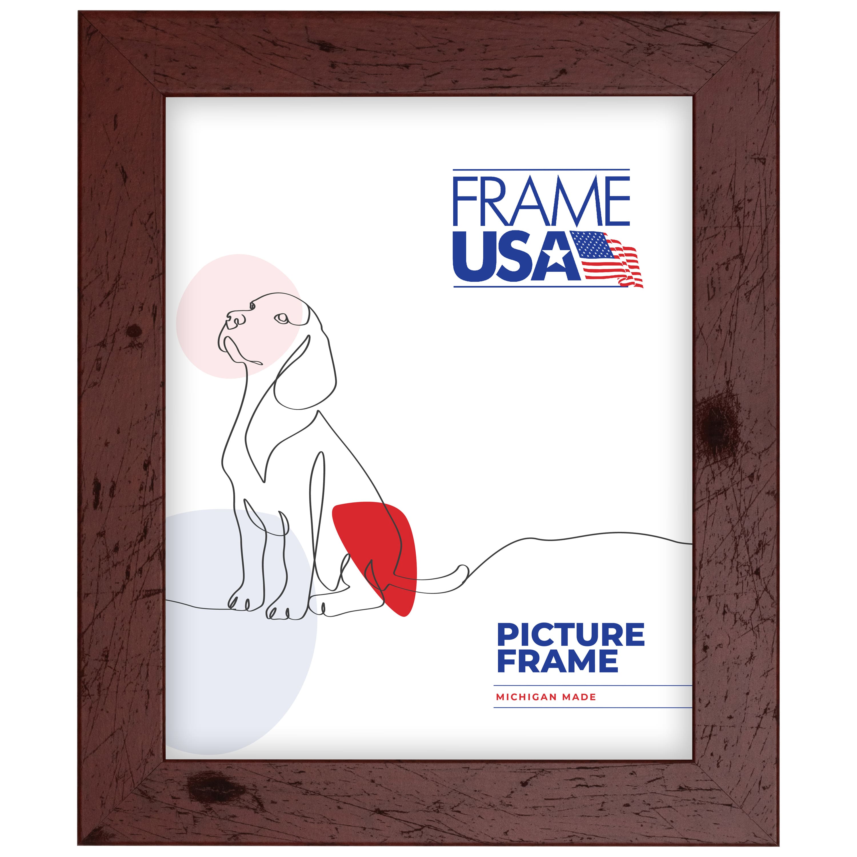 Frame USA Rustic Red Single Image Picture Frame