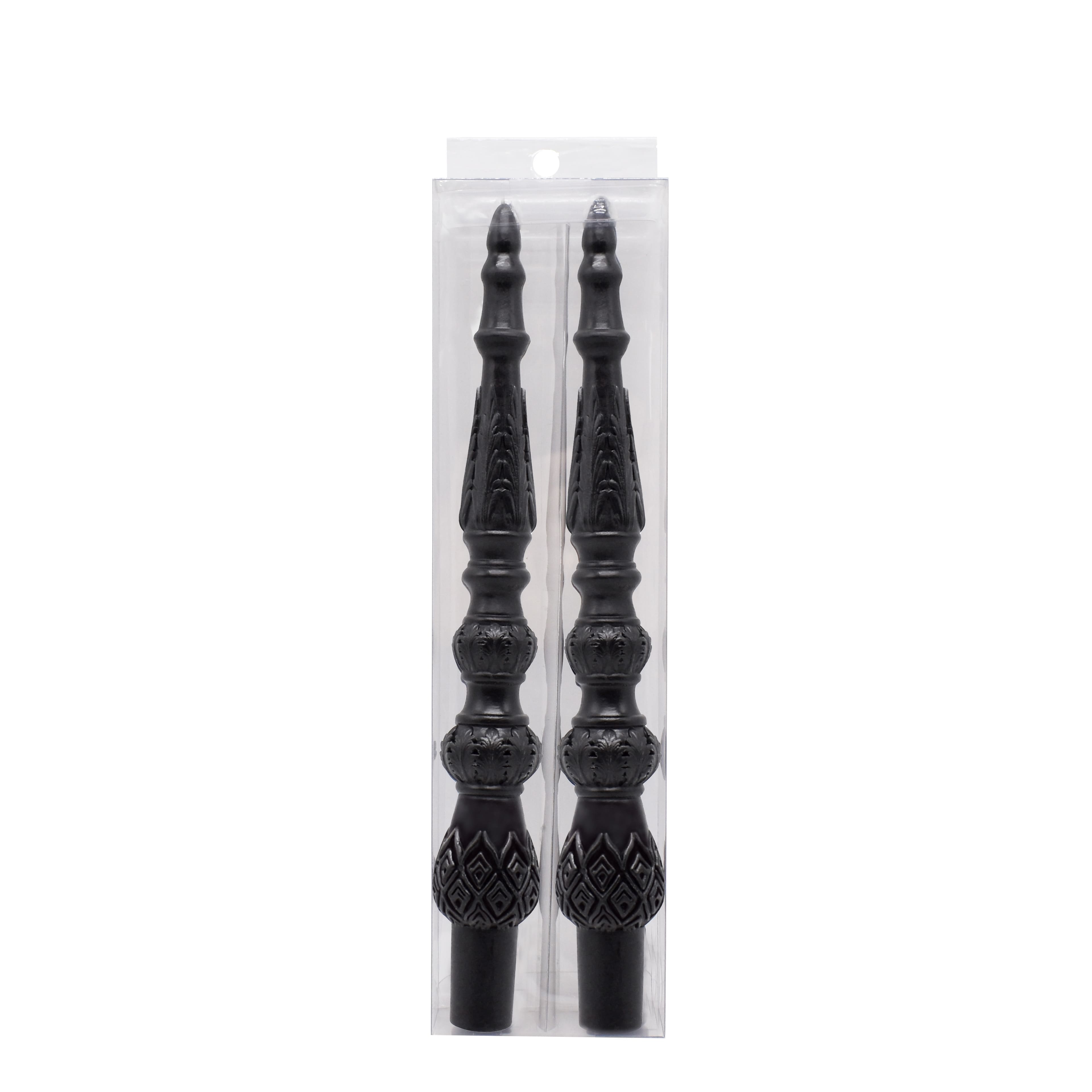 10&#x22; Black Column Unscented Taper Candles, 2ct. by Ashland&#xAE;