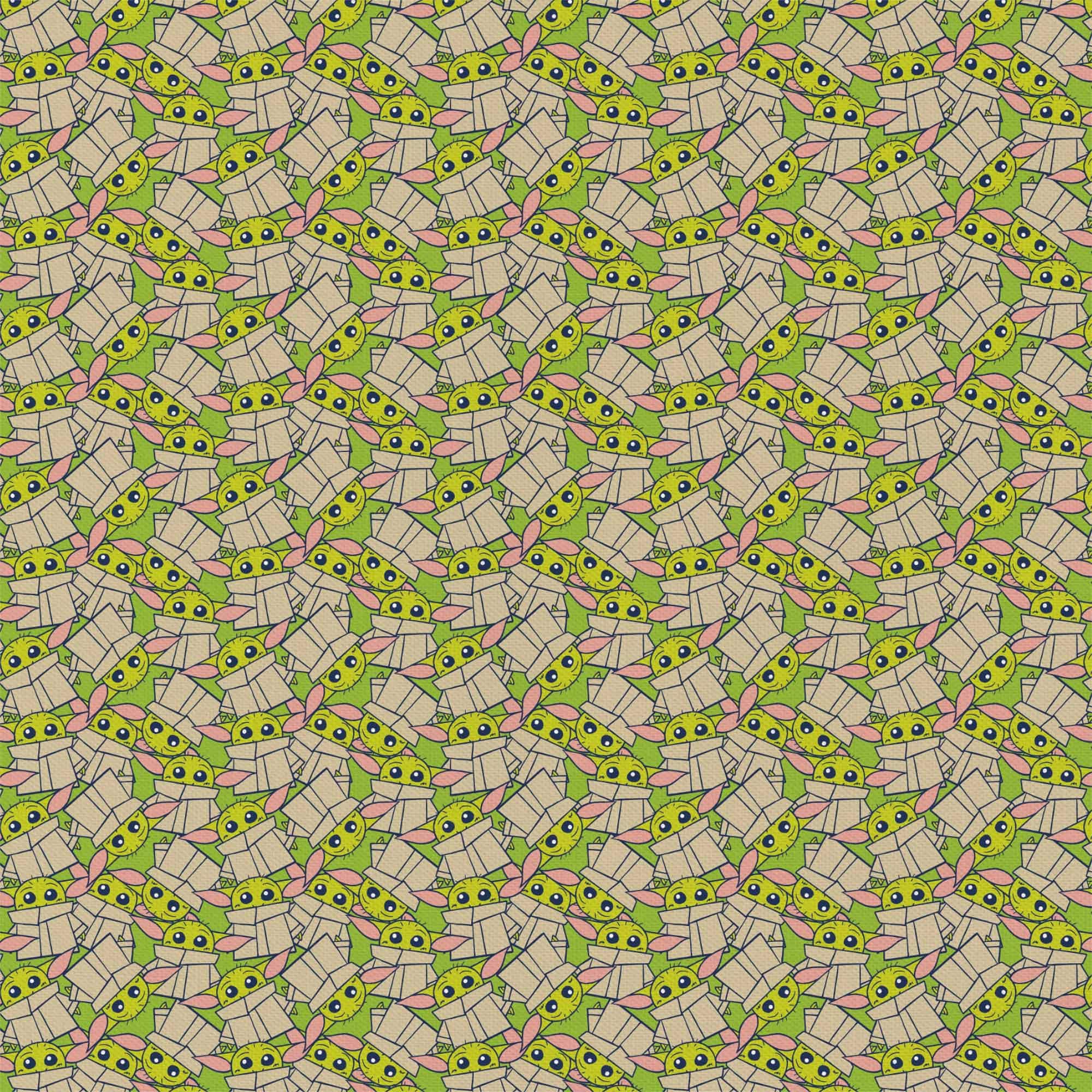 The Mandalorian Grogu Stack Precut Cotton Fabric