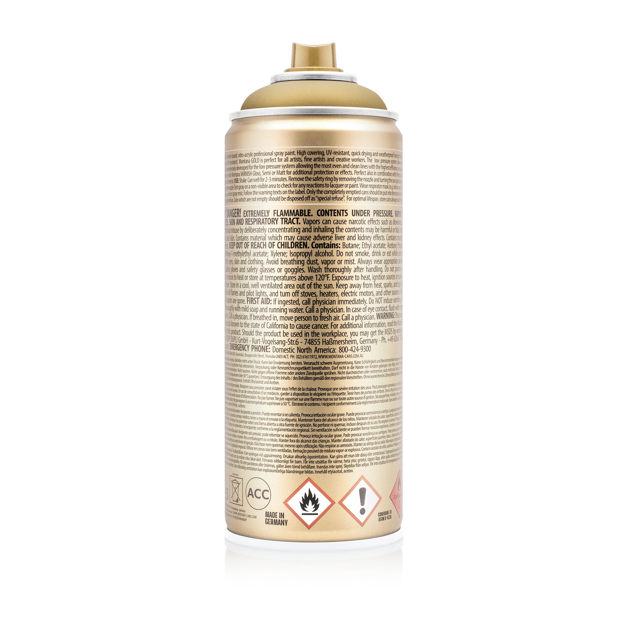 Montana&#x2122; Gold Acrylic Professional Spray Paint