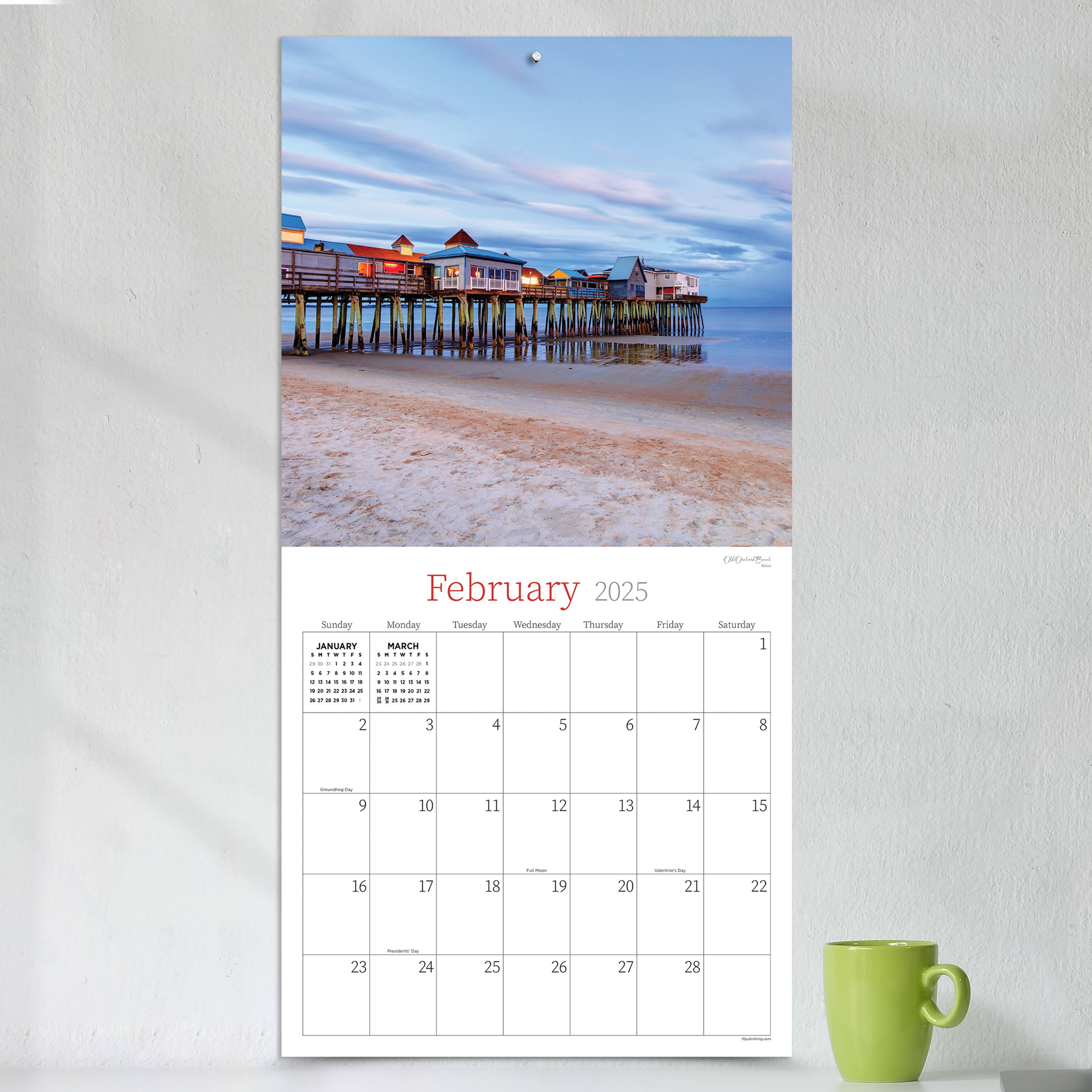 TF Publishing 2025 Water&#x27;s Edge Wall Calendar