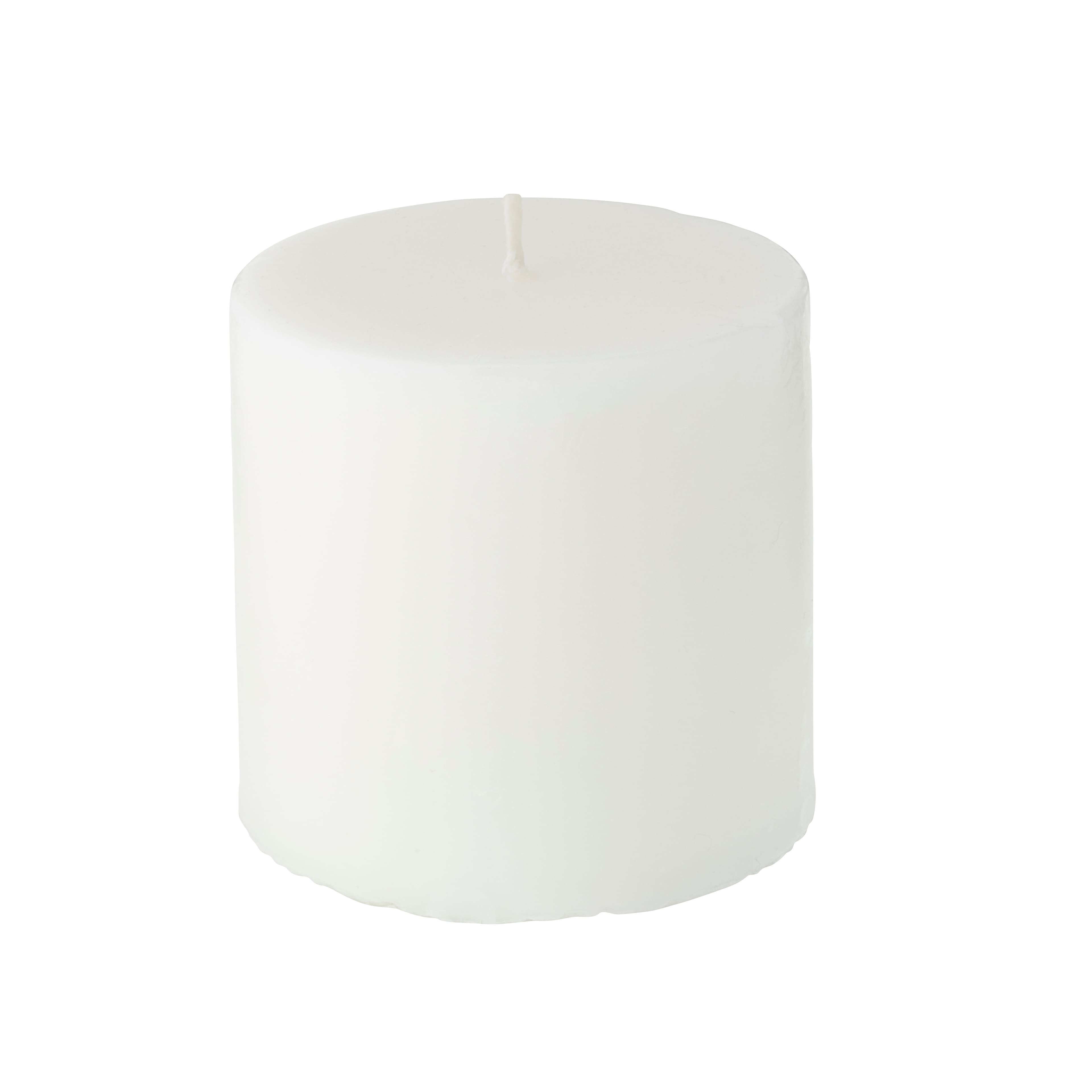 12 Packs: 3 ct. (36 total) Basic Elements&#x2122; White Pillar Candles by Ashland&#xAE;