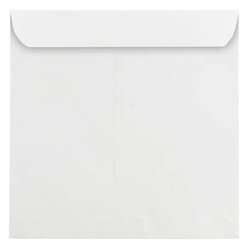 JAM Paper 11.5&#x22; Large White Square Invitation Envelopes