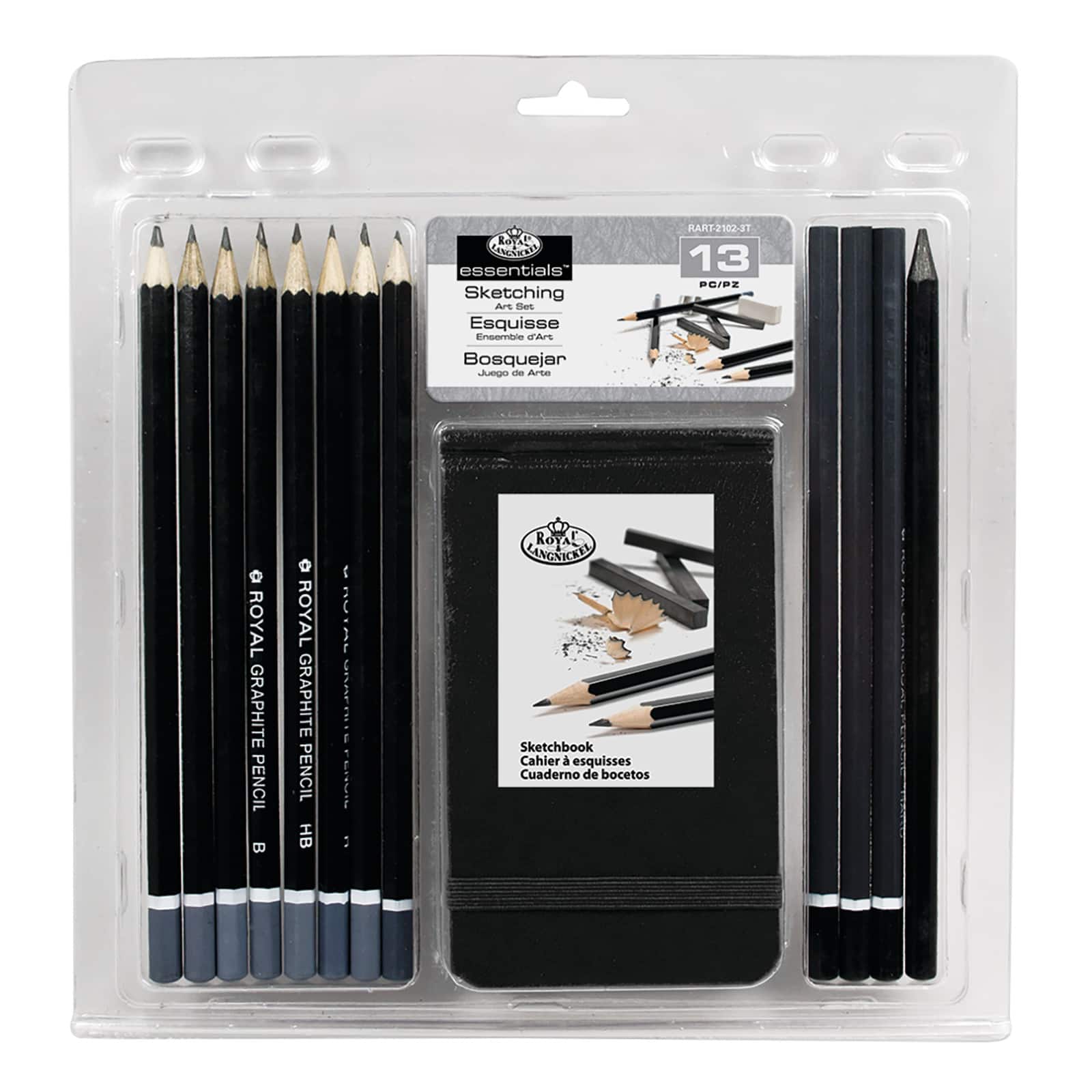 Royal & Langnickel® Essentials™ Sketching Art Set With Sketchbook
