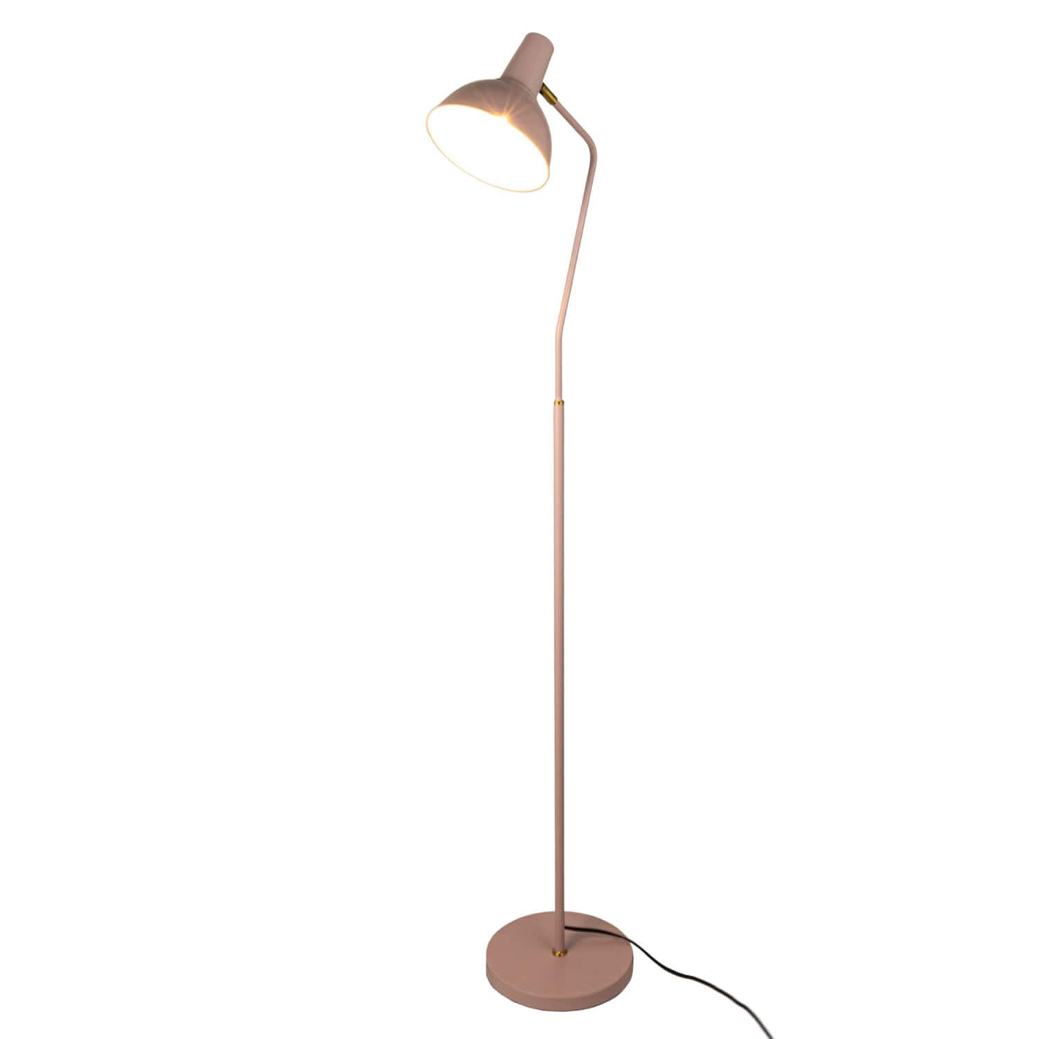 65&#x22; Pink Round Metal Floor Lamp