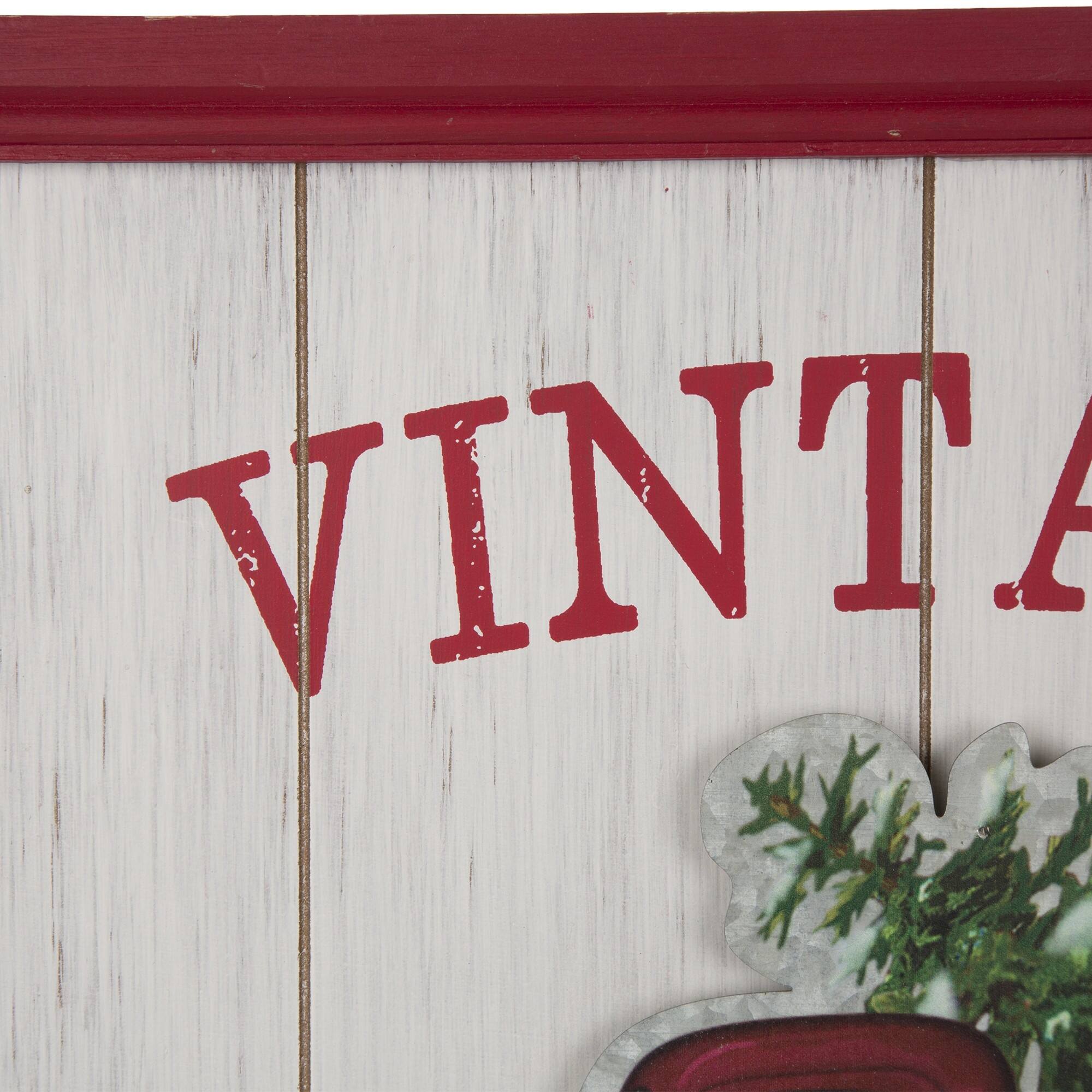 Glitzhome&#xAE; 18&#x22; Wooden Truck Wall D&#xE9;cor