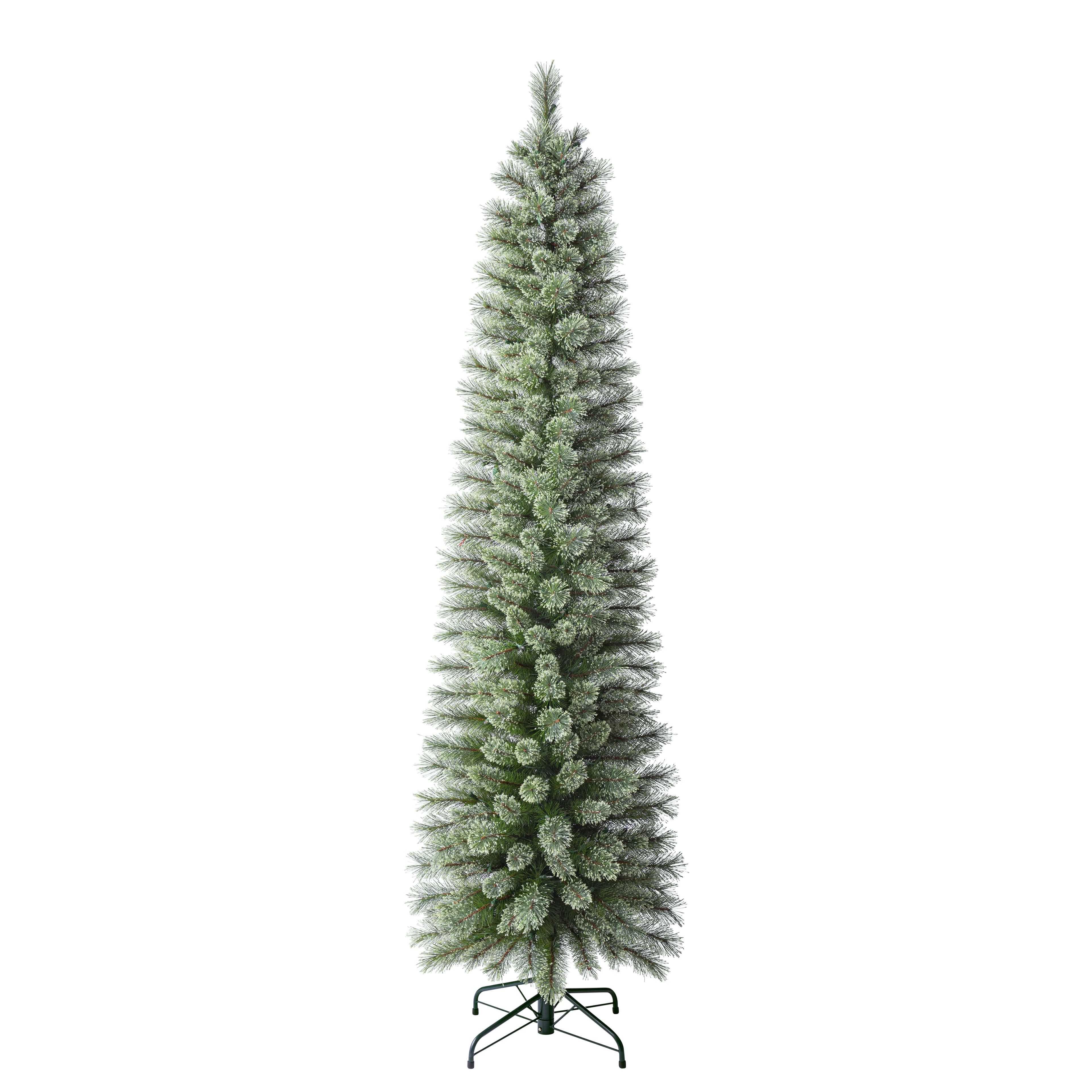 7ft. Pre-Lit Cashmere Pencil Artificial Christmas Tree, Warm White LED Lights by Ashland&#xAE;
