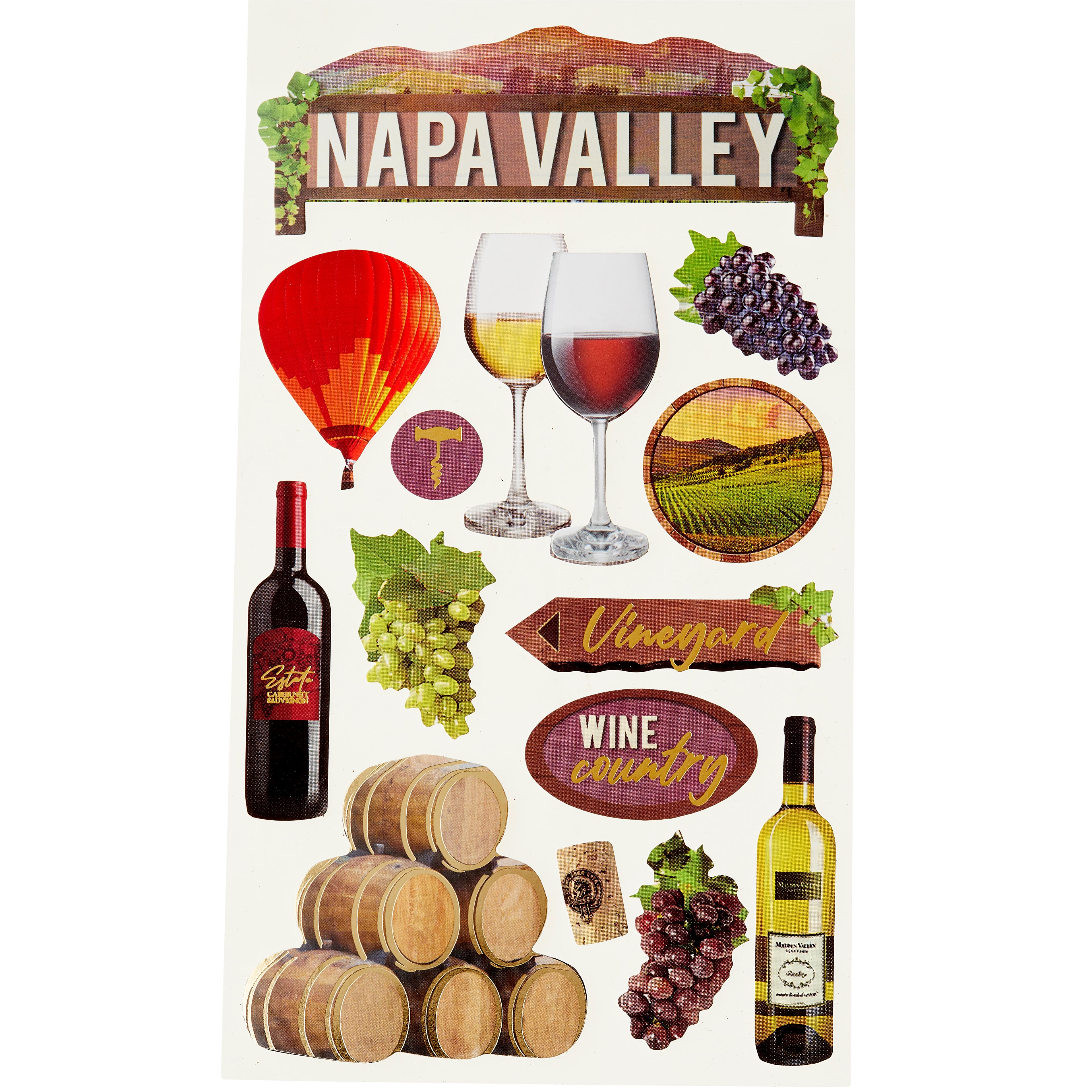 Napa Valley Dimensional Stickers by Recollections&#x2122;