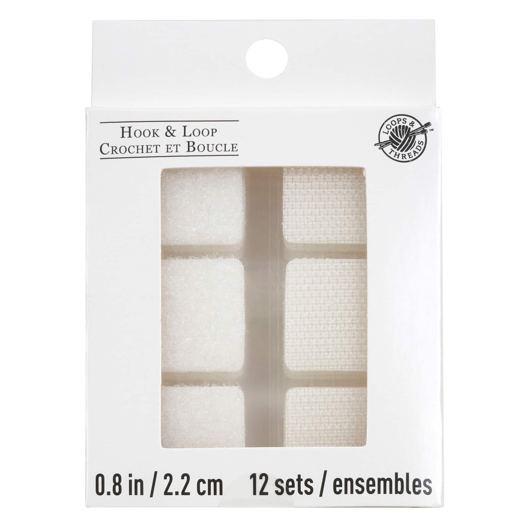 12 Packs: 12 ct. (144 total) Hook & Loop Square Sets by Loops & Threads®