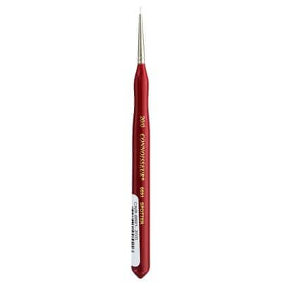 Connoisseur® White Taklon Mini Detail Spotter Brush, 20/0 | Michaels