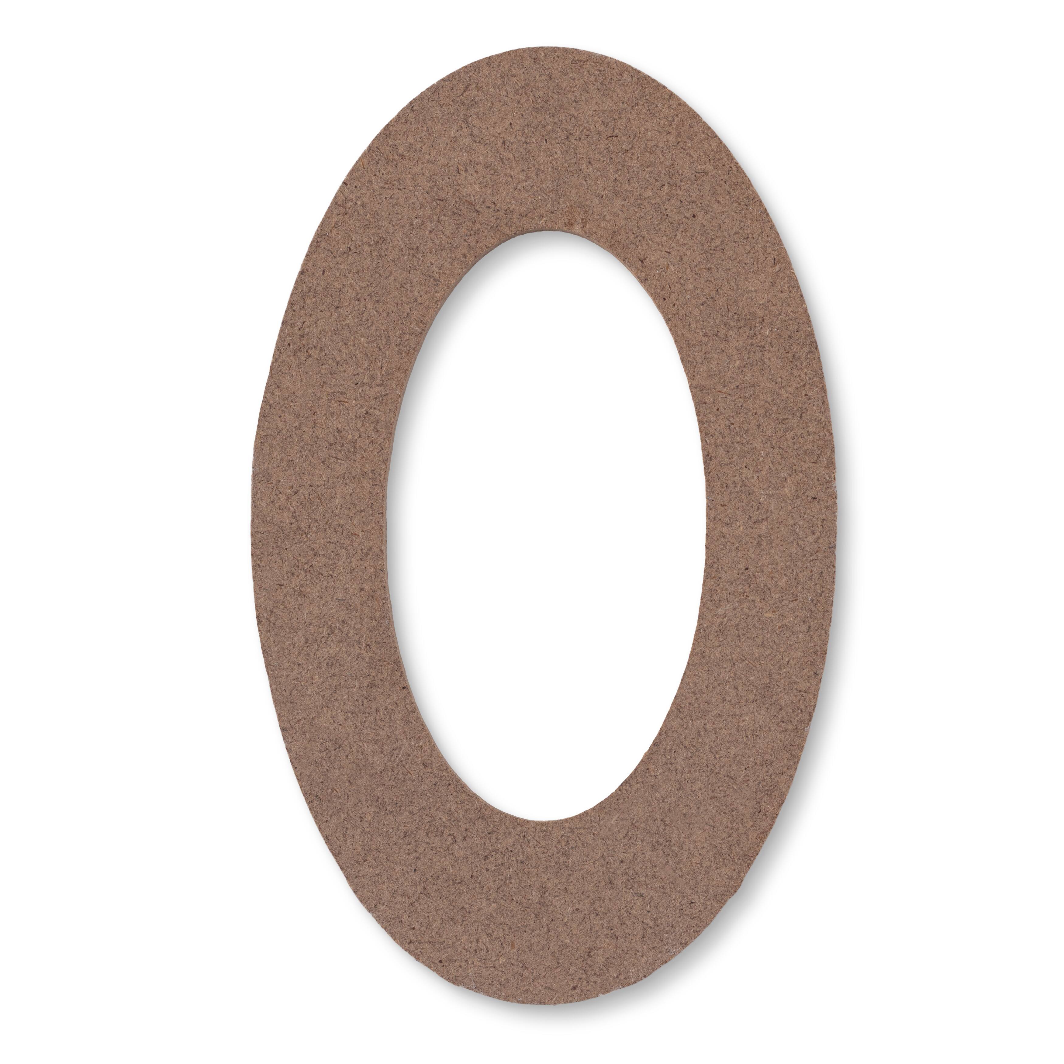 5 Unfinished Wood Letter by Make Market | Alphabet O | 5 in