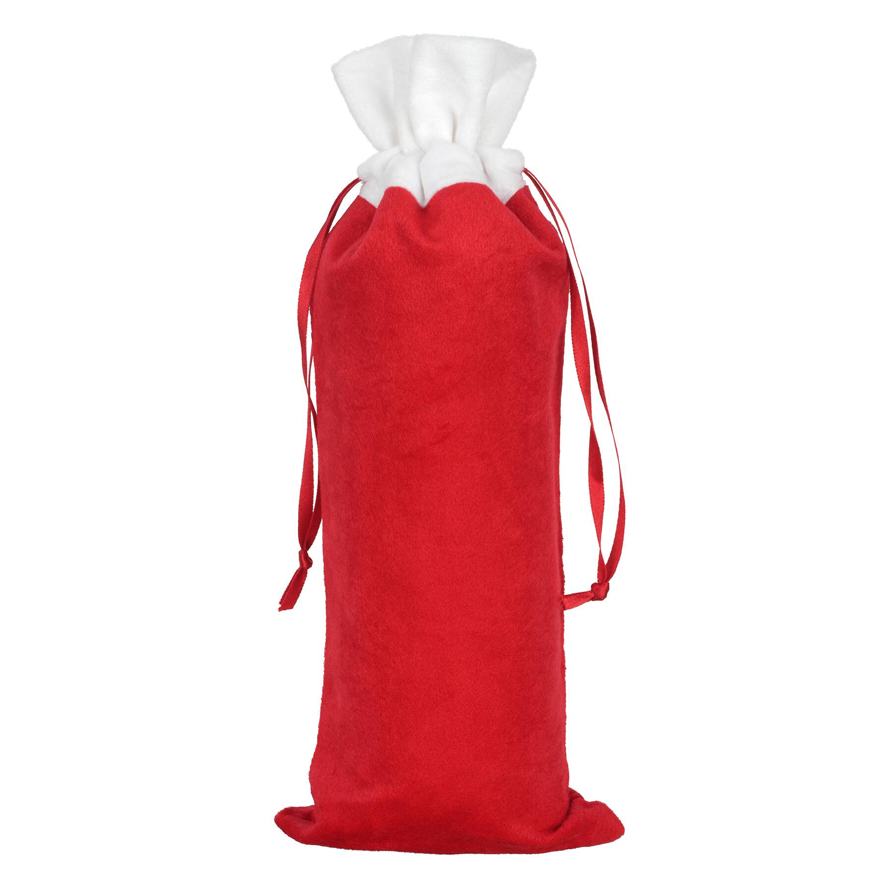 Red Velvet Drawstring Wine Bag by Celebrate It® | Michaels