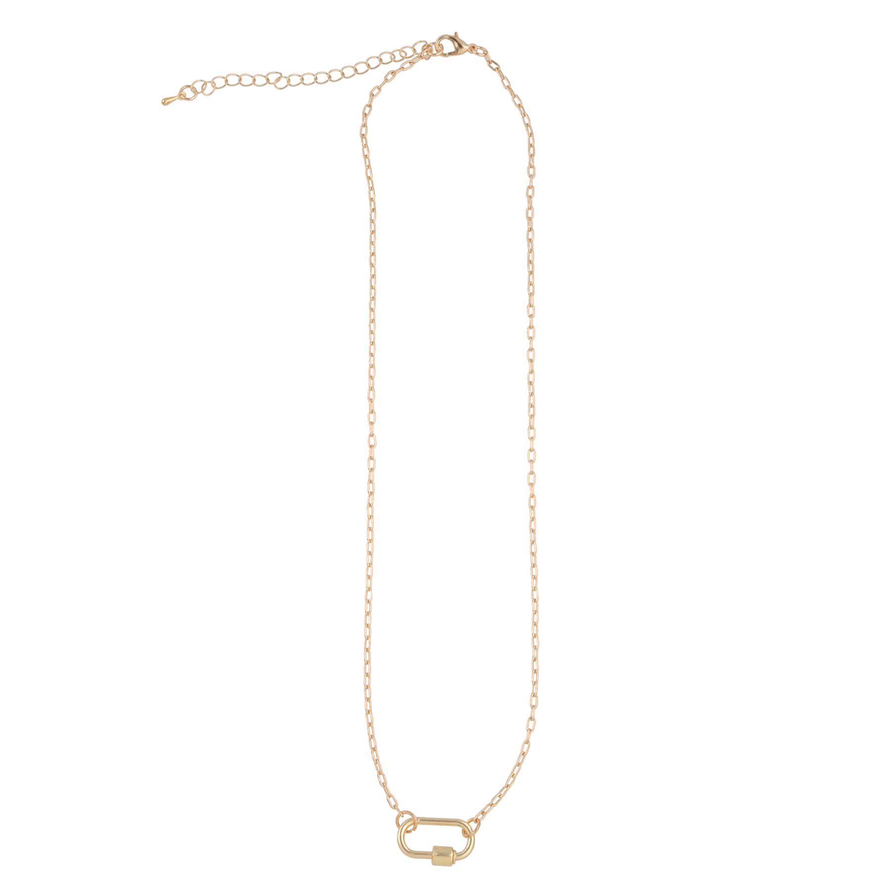 18&#x22; Gold Paperclip Necklace by Bead Landing&#x2122;