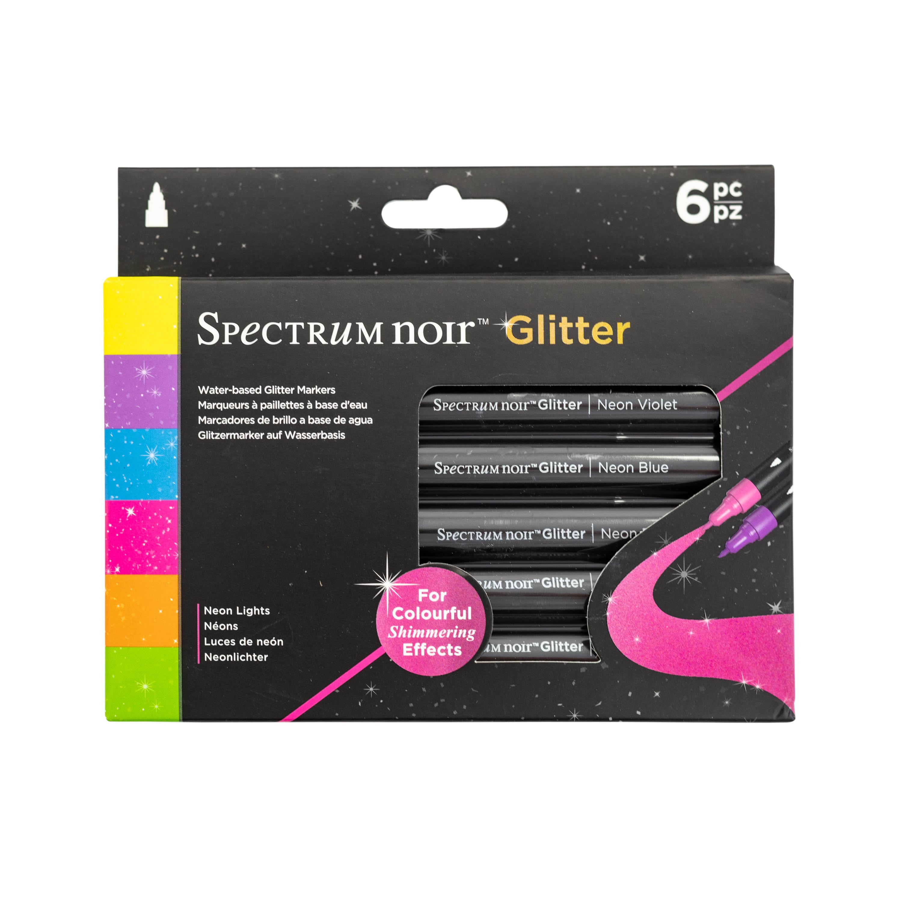 Spectrum Noir&#x2122; Neon Lights Glitter Marker Set