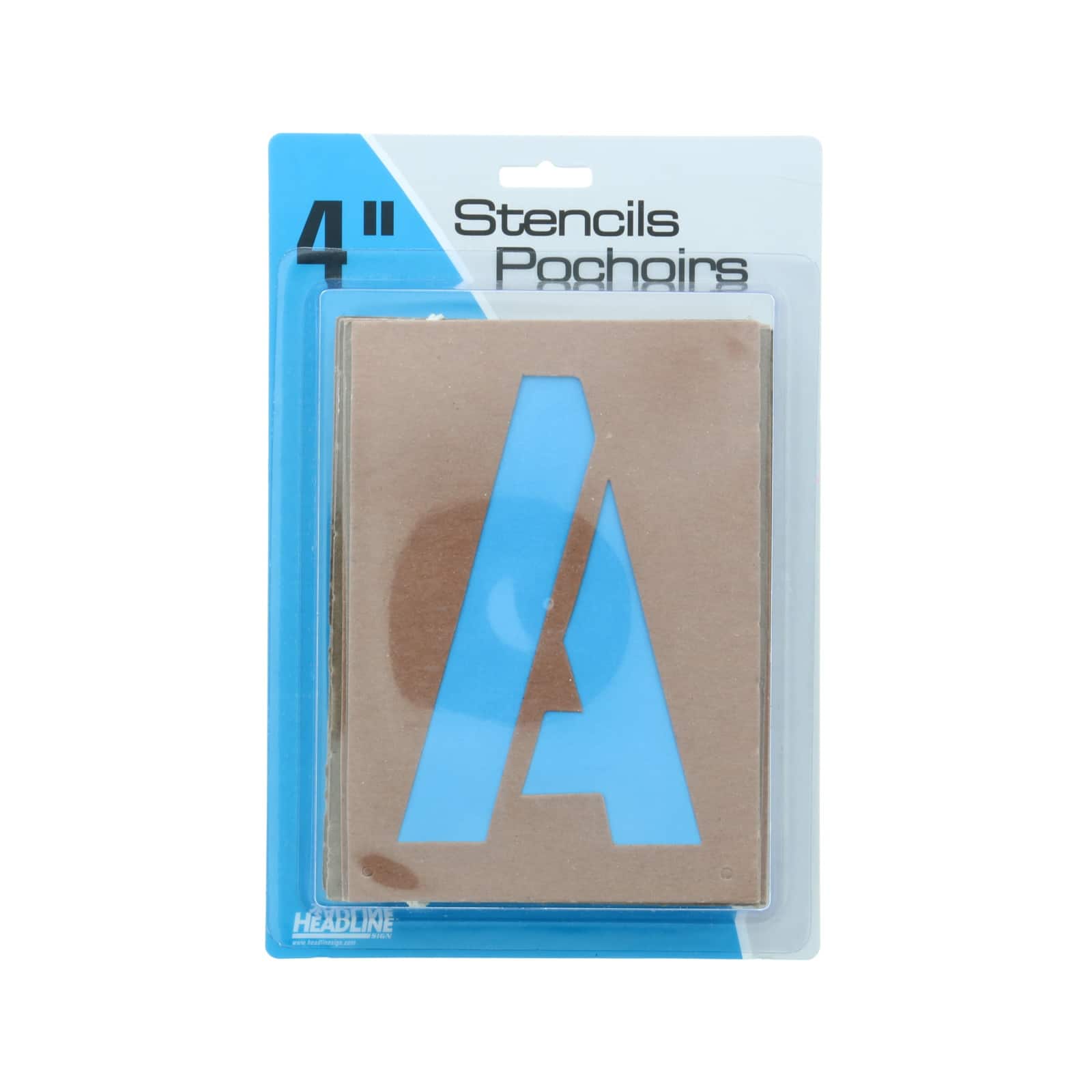 Headline/Geotype 4&#x22; Capital Letters &#x26; Numbers Stencils