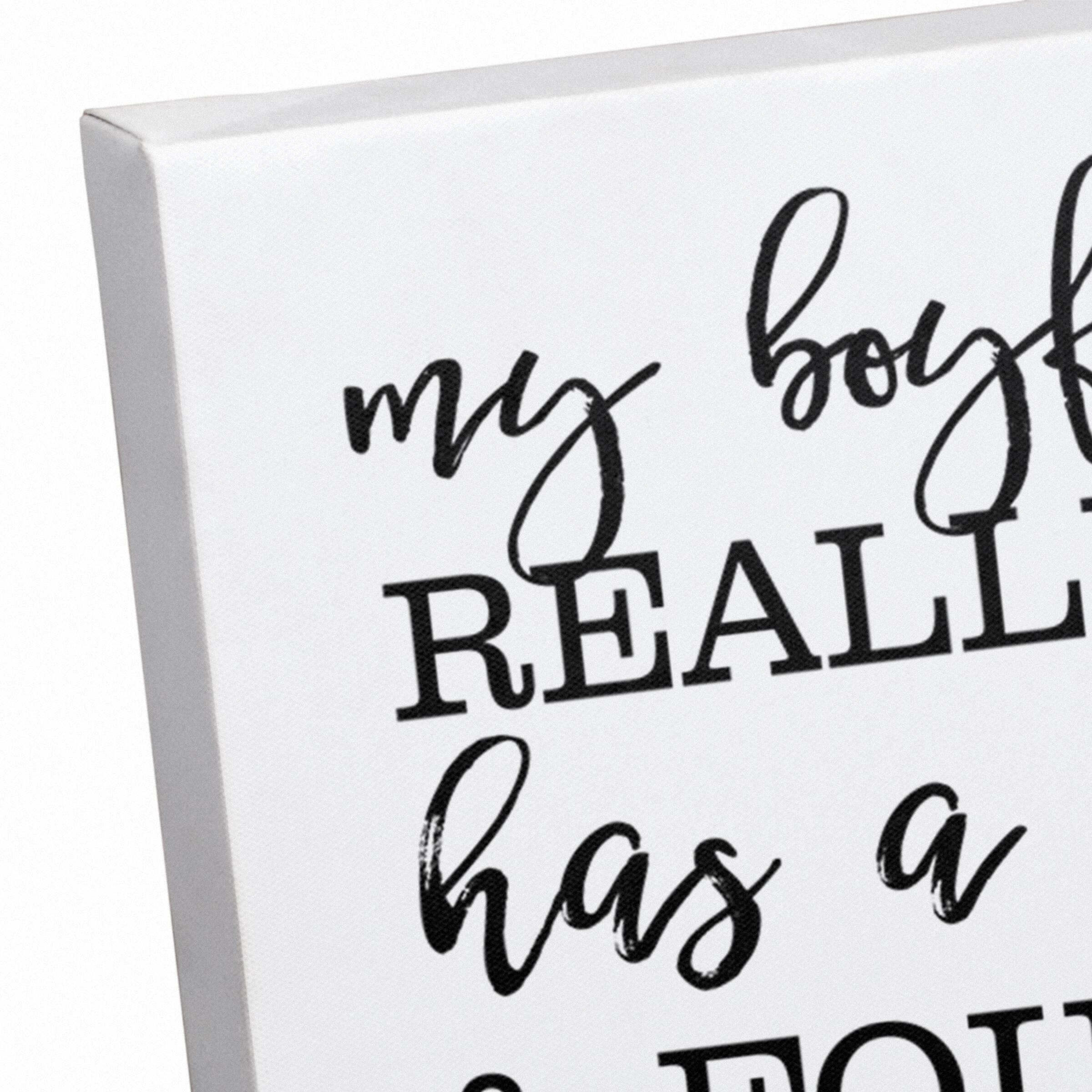 Dog Boyfriend Canvas Wall Art