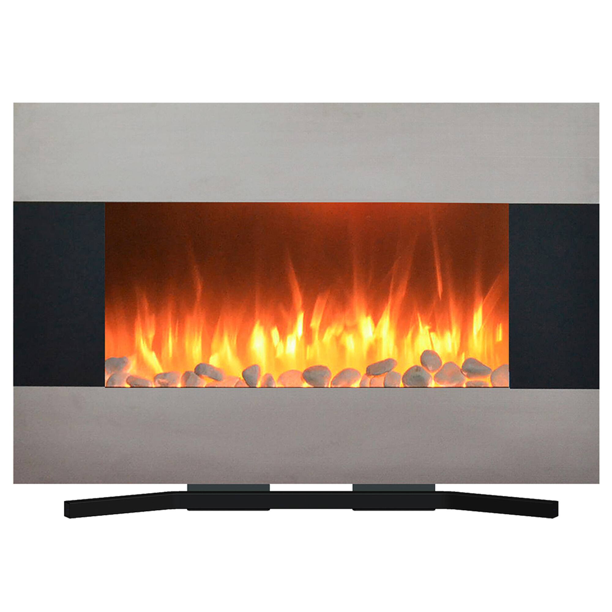 Hastings Home 36" Stainless Steel Fireplace