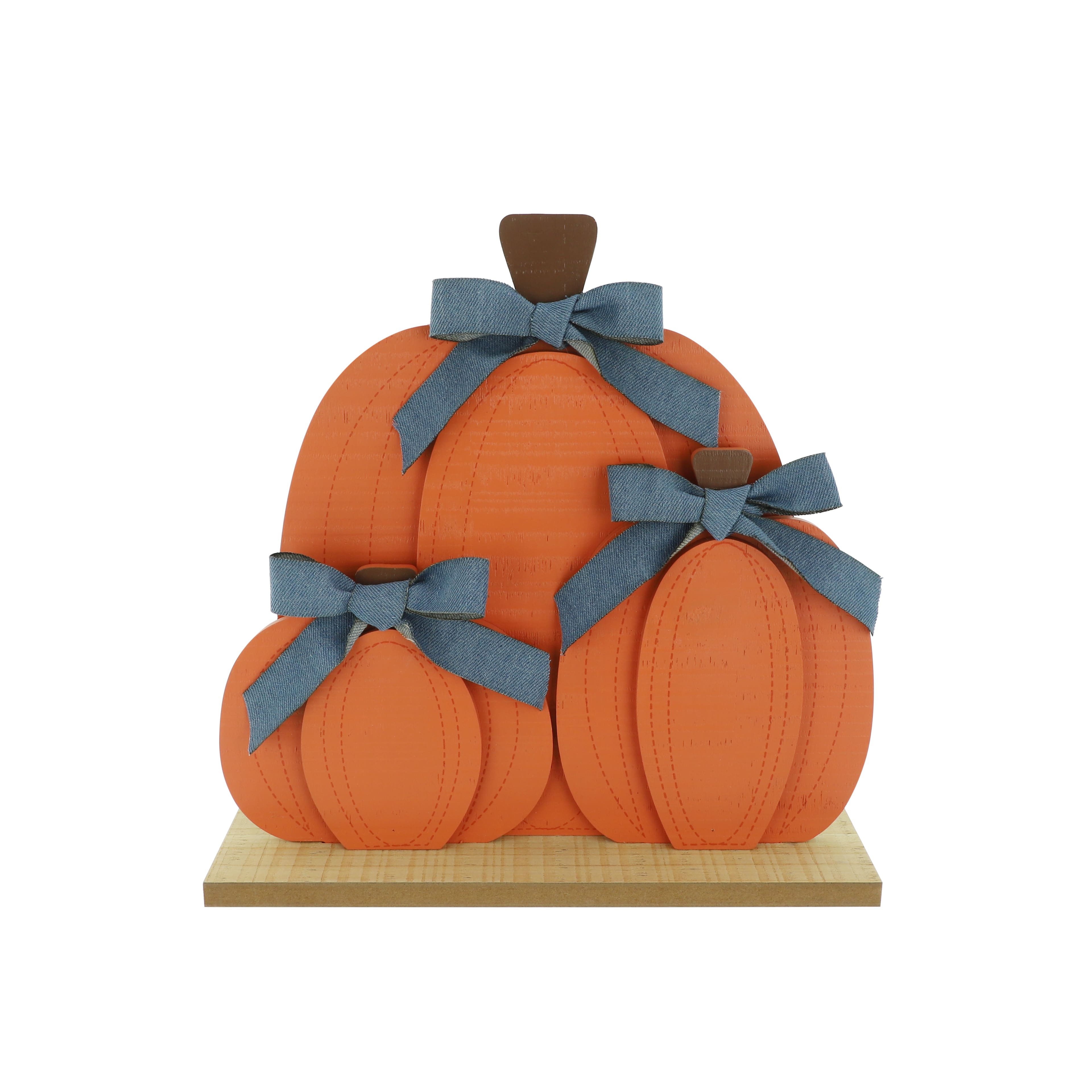 11.75" Pumpkins with Ribbons Tabletop Décor by Ashland®