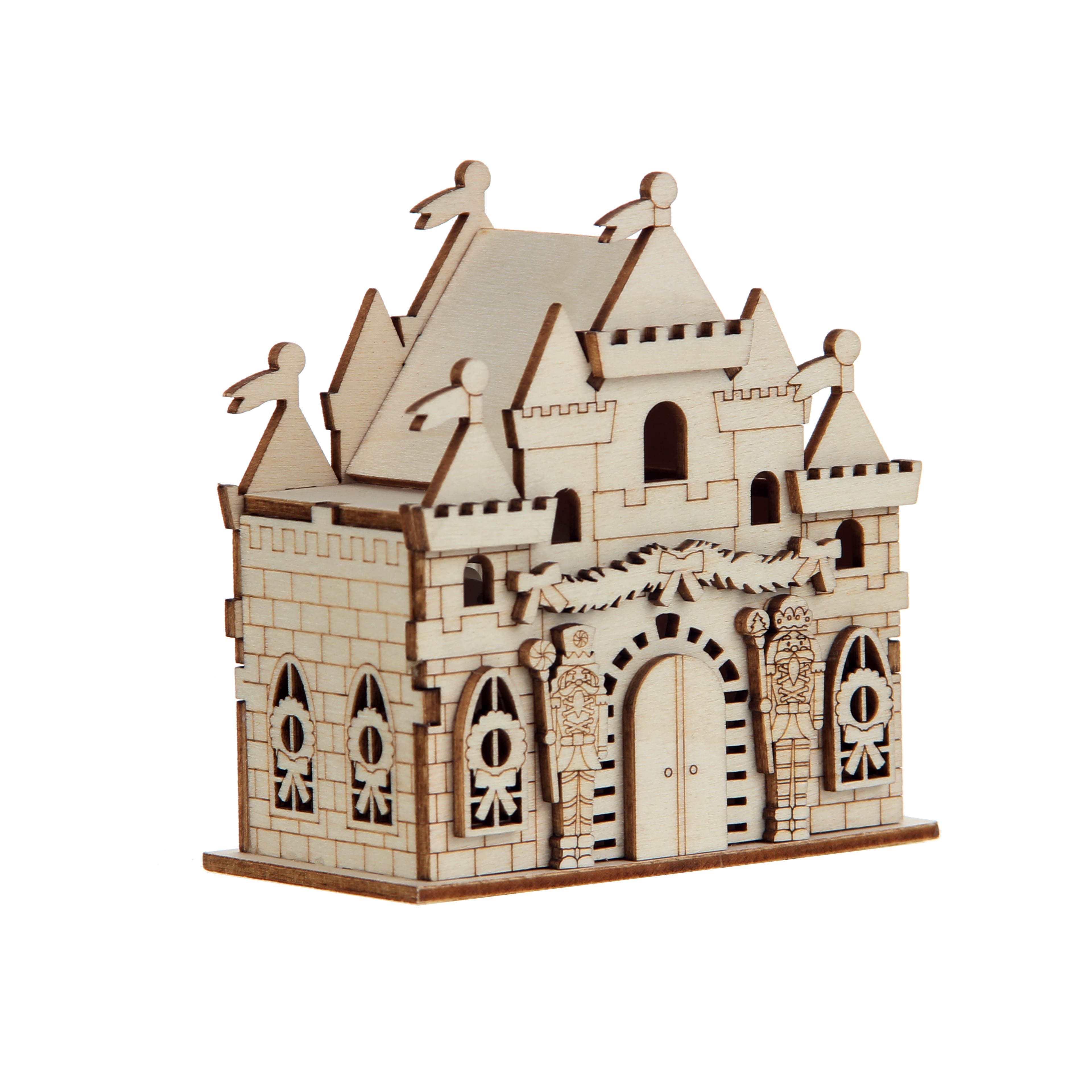 DIY LED Wood Village Castle by Make Market&#xAE;