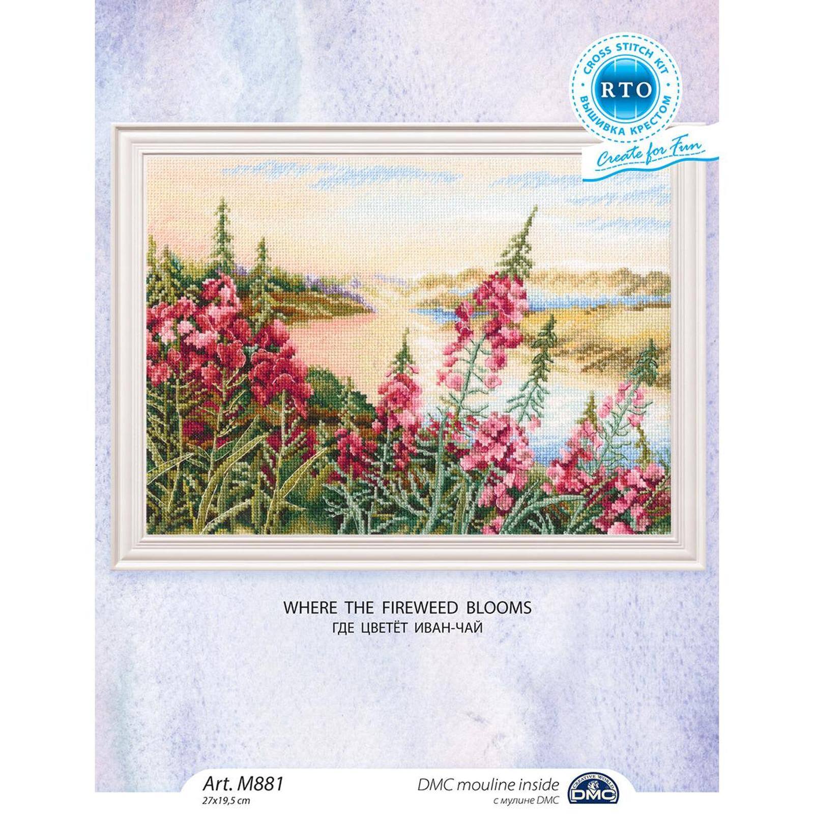 RTO Where The Fireweed Blooms Cross Stitch Kit