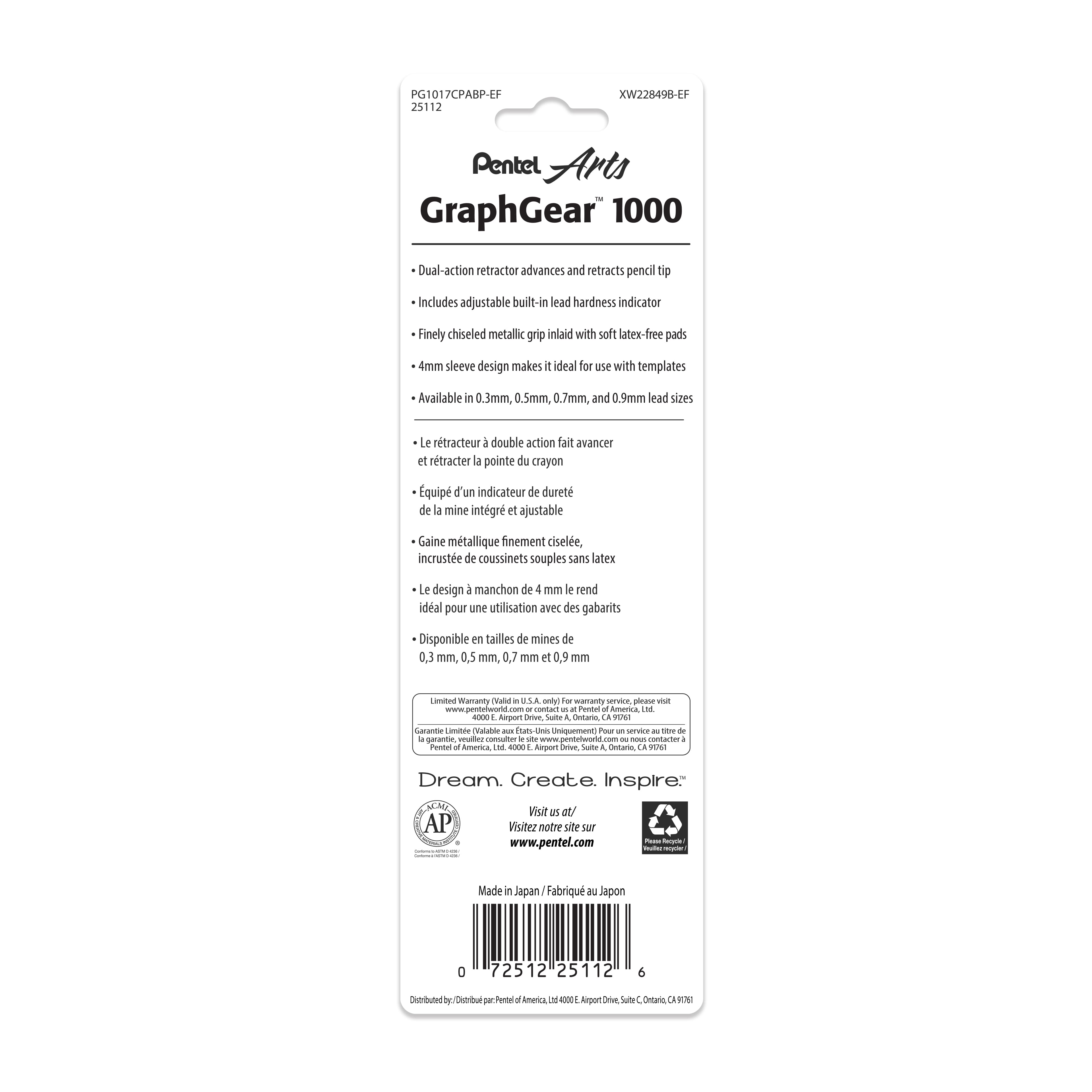 Pentel® Arts GraphGear™ 1000 0.7mm Automatic Drafting Pencil