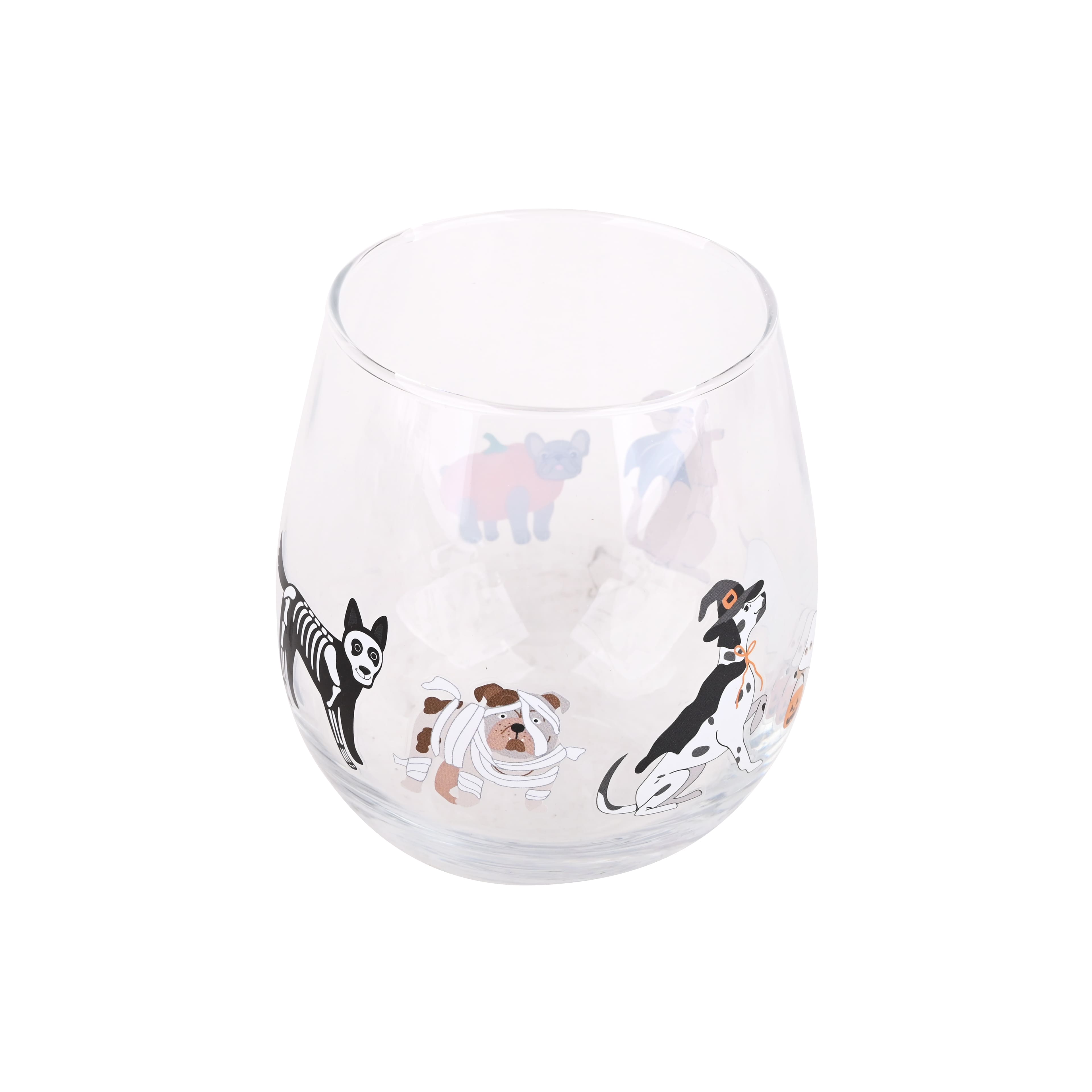 14oz. Dog Halloween Wine Glass by Ashland&#xAE;