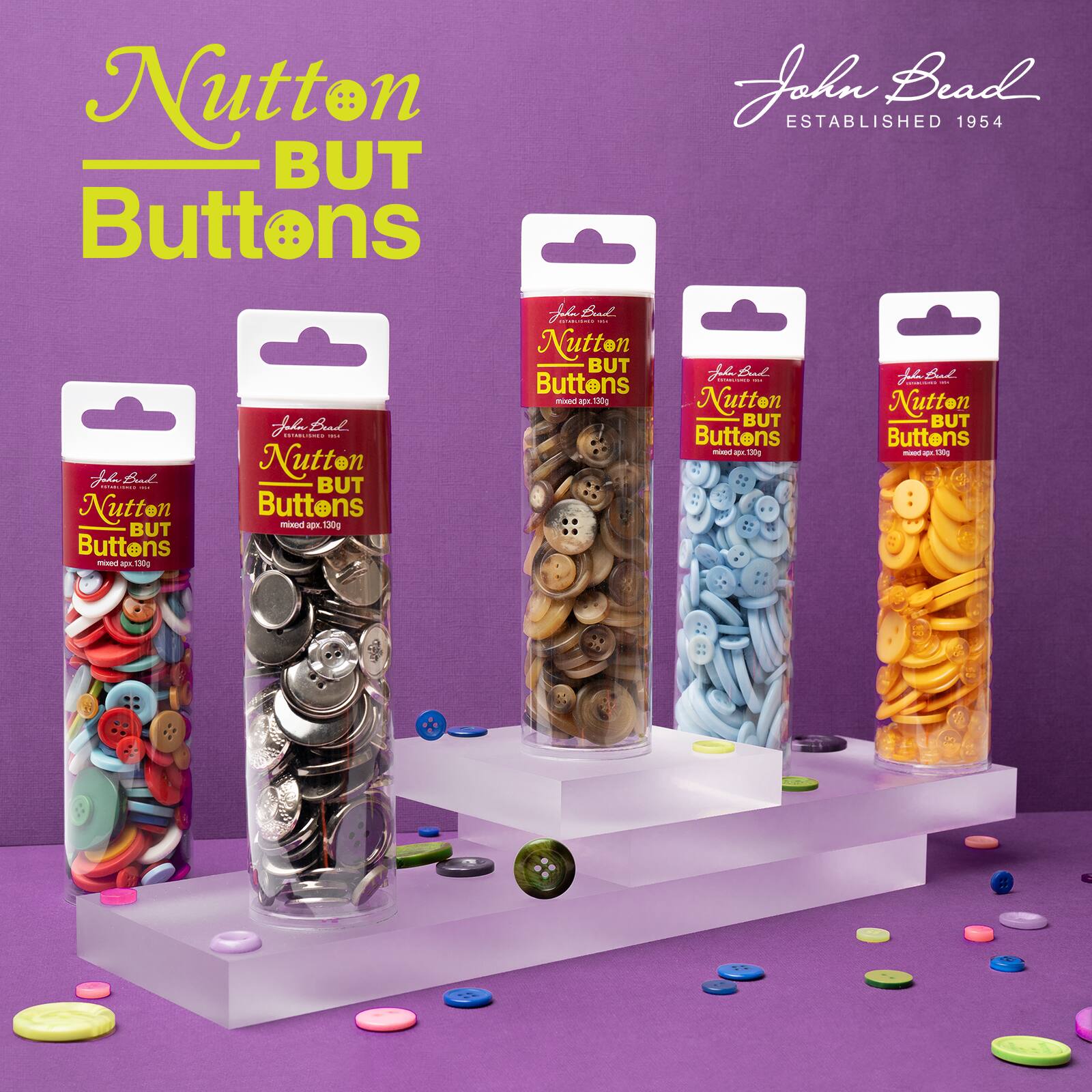 John Bead Nutton but Buttons Mixed Collection