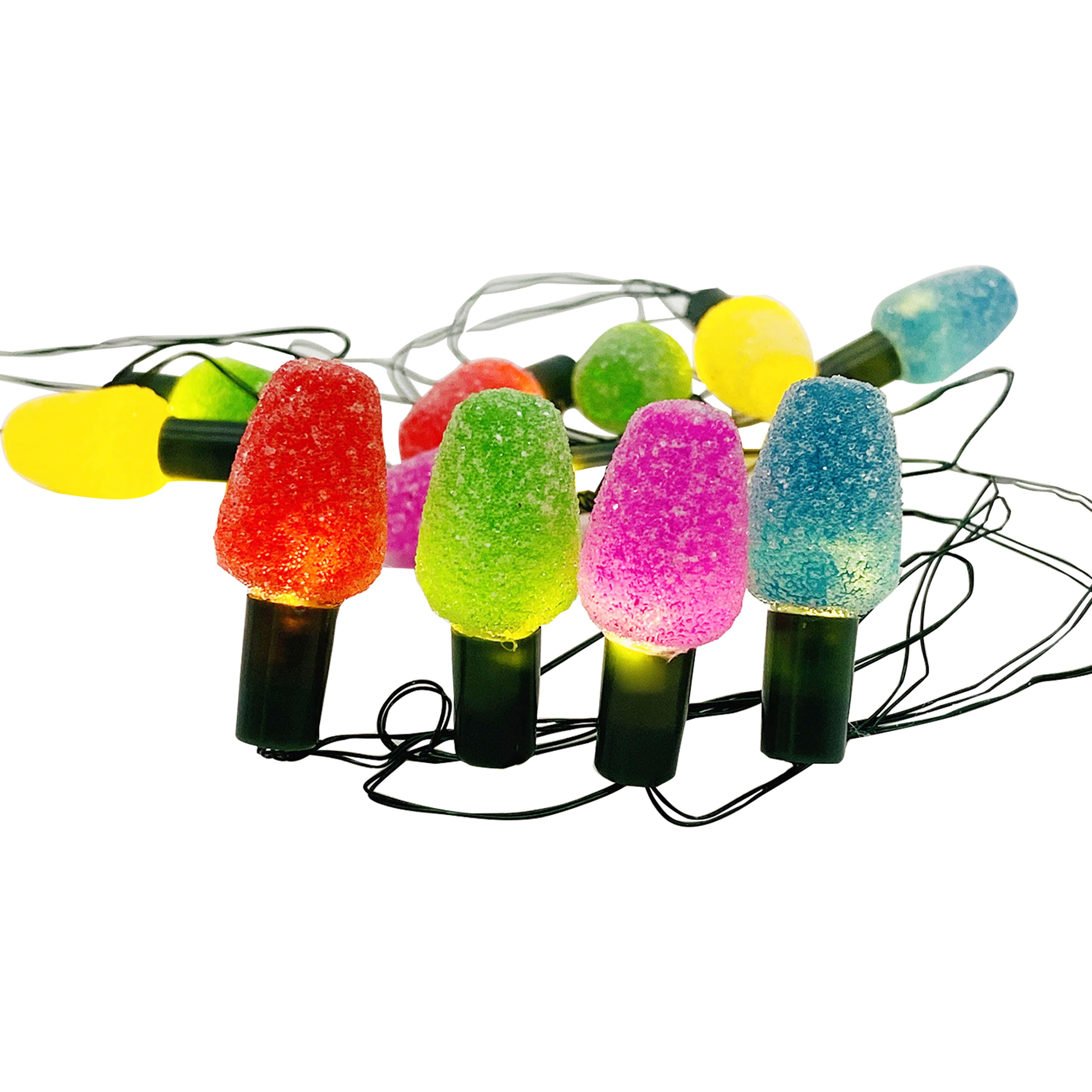 12ct. Multicolor LED Sugared Light Bulb String Lights by Ashland&#xAE;