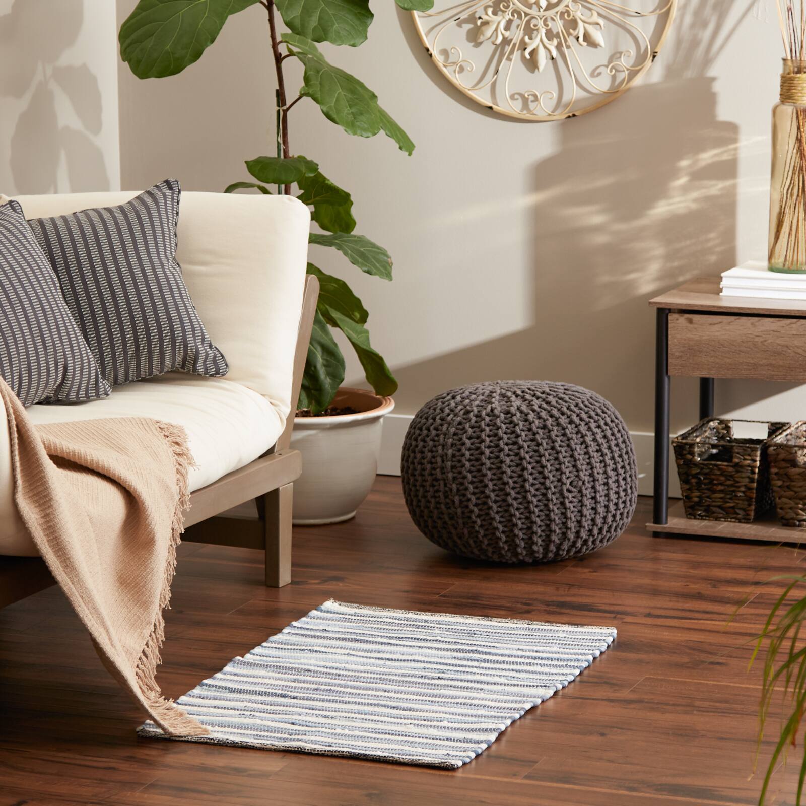 DII® Slim Stripe Cotton Chindi Rug, 2ft. x 3ft.