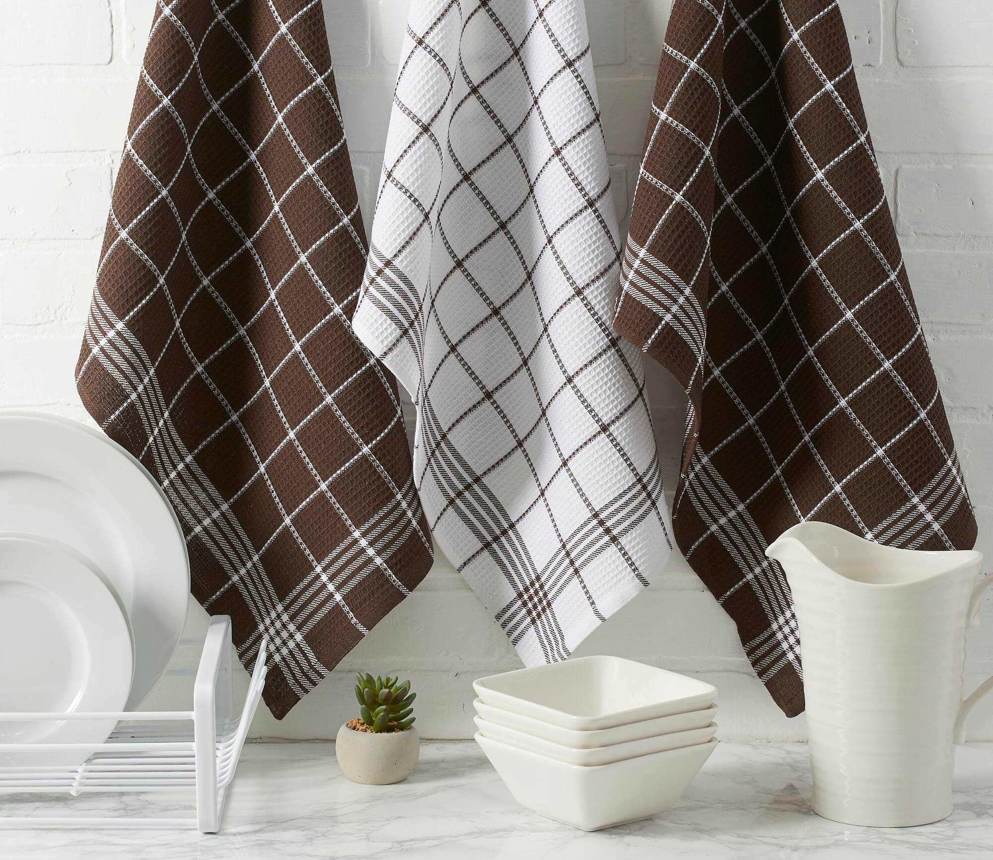 DII&#xAE; Waffle Weave Dishtowels, 6ct.