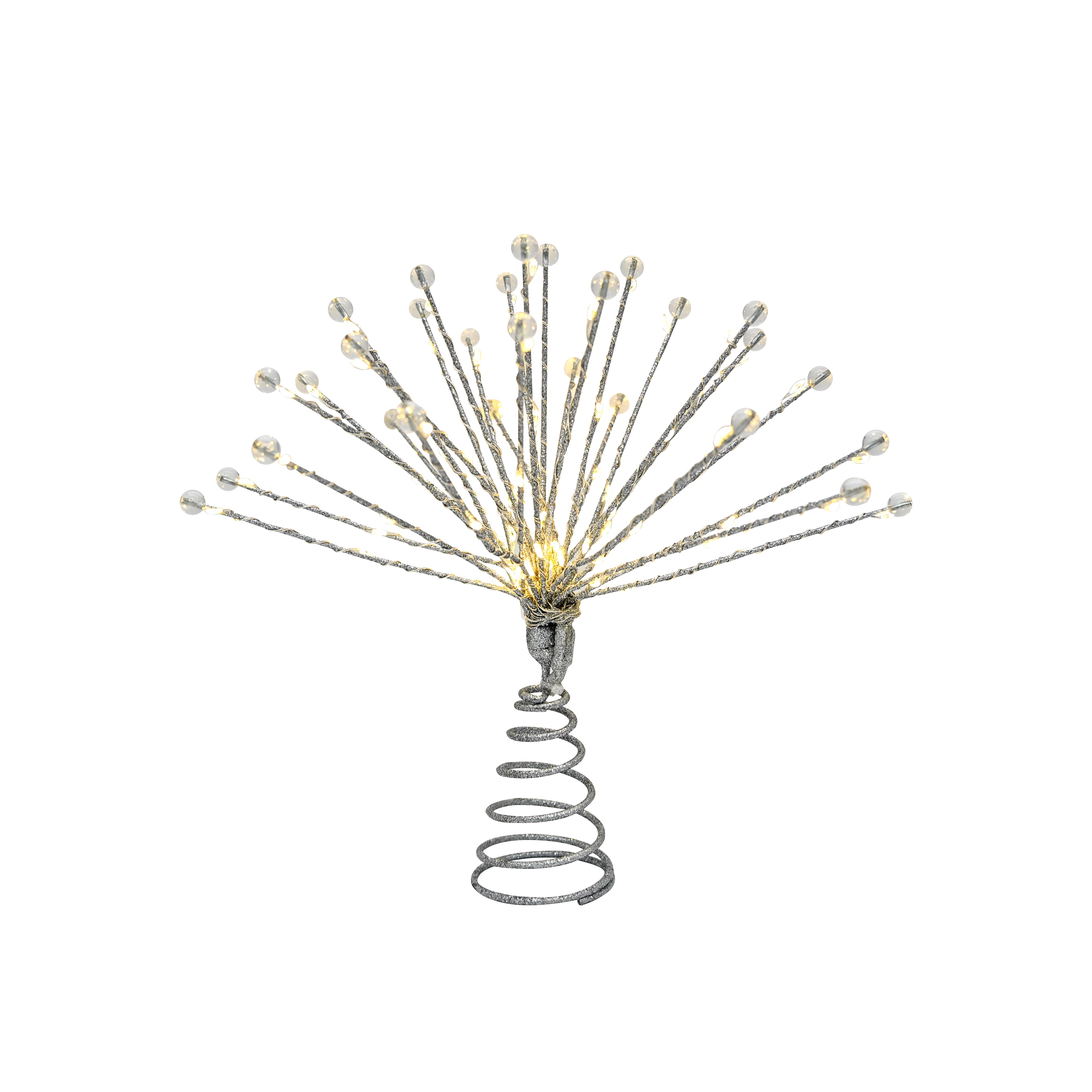 12&#x22; Silver Sunburst Lighted Tree Topper by Ashland&#xAE;