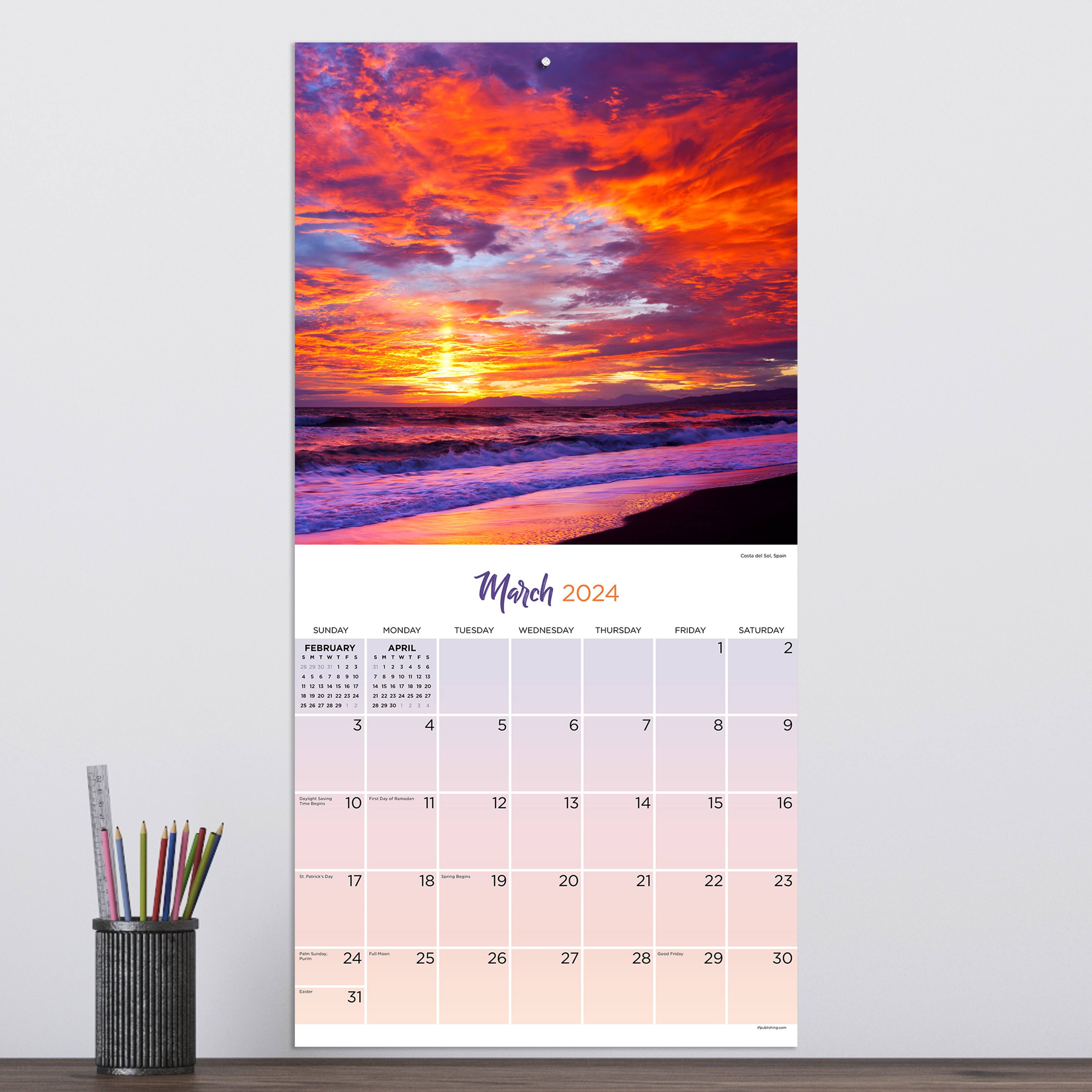TF Publishing 2024 Sunsets Wall Calendar