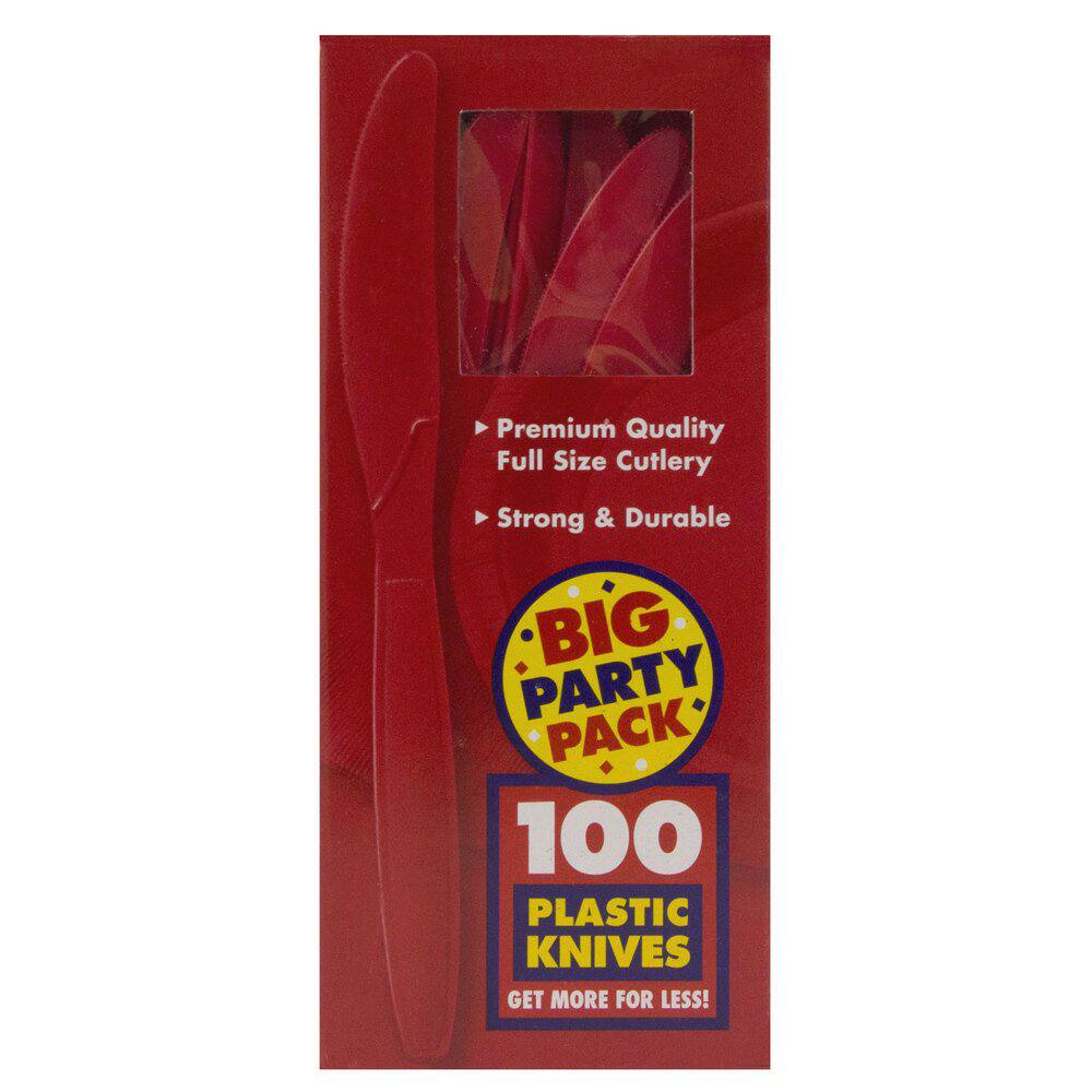 JAM Paper Premium Plastic Knives, 100ct.