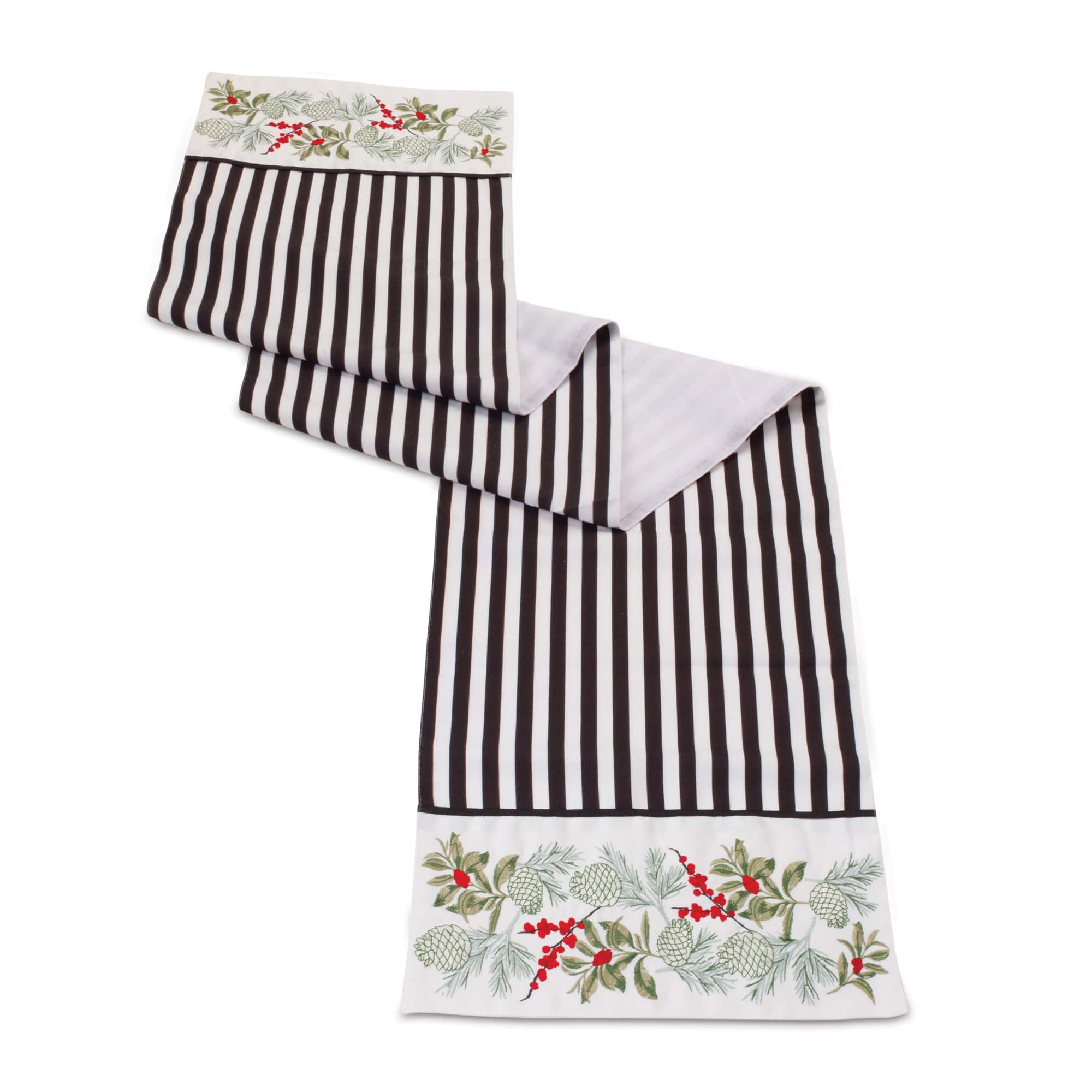 72&#x22; Striped Holiday Table Runner