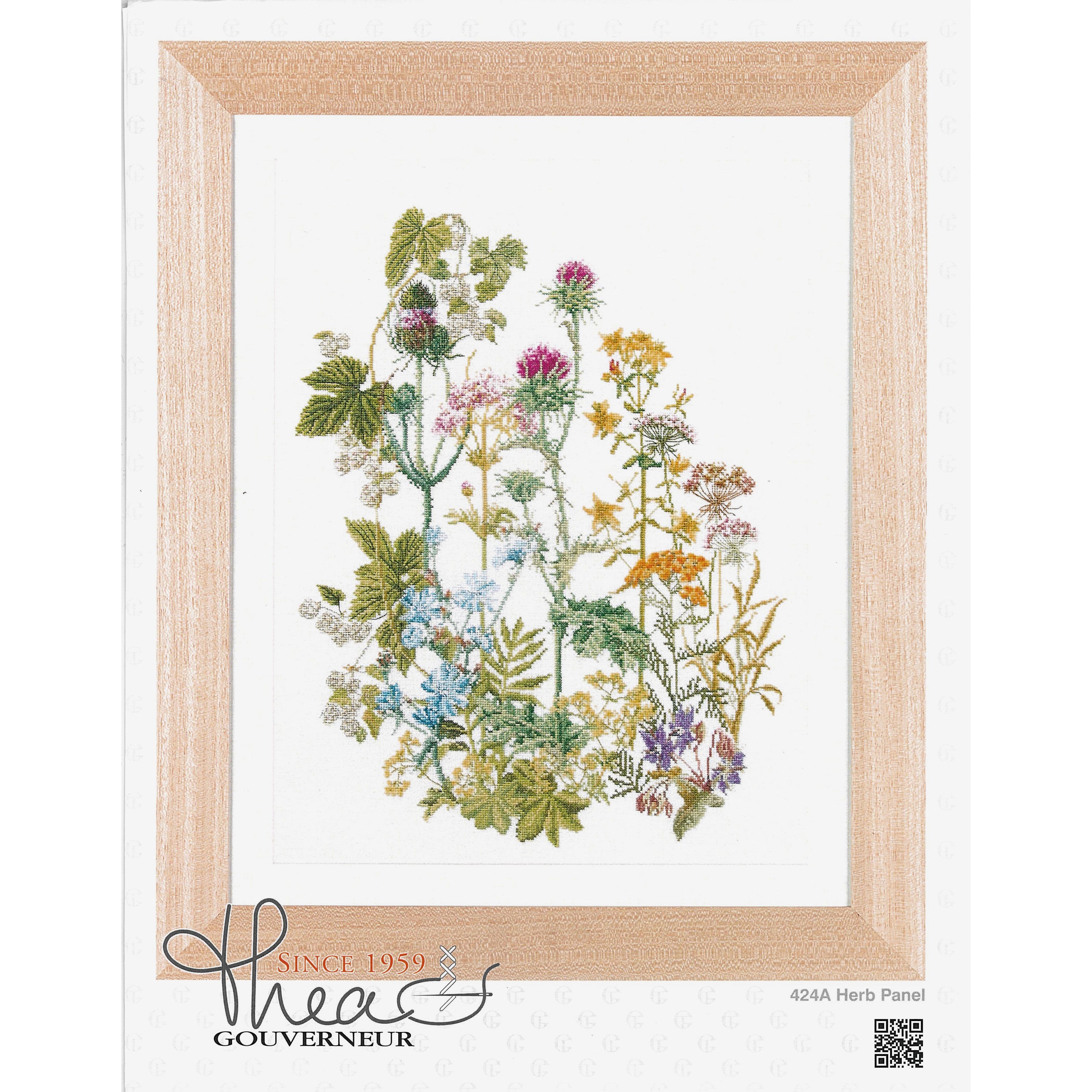 Thea Gouverneur Herbs Cross Stitch Kit