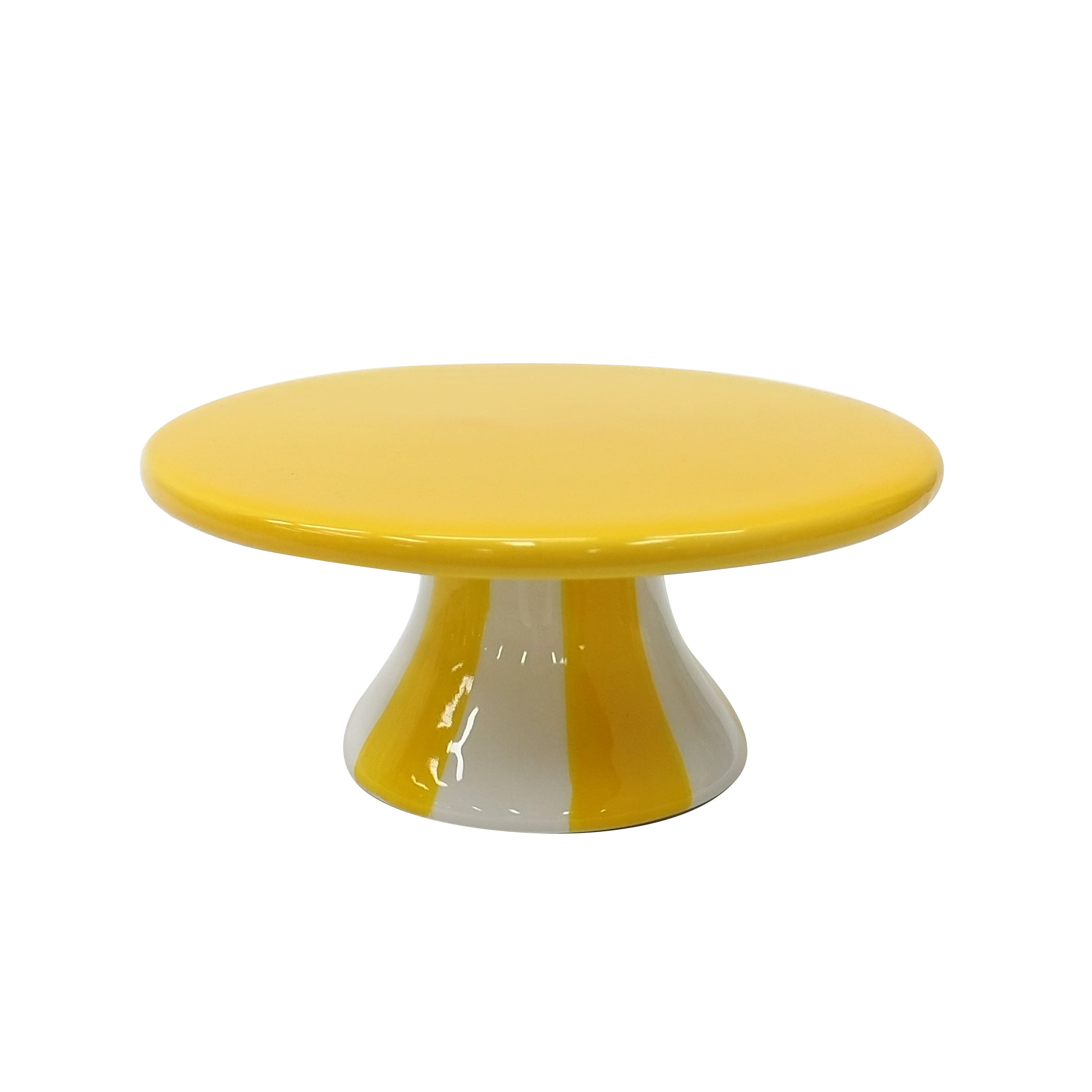 Striped Ceramic Cake Stand by Ashland®